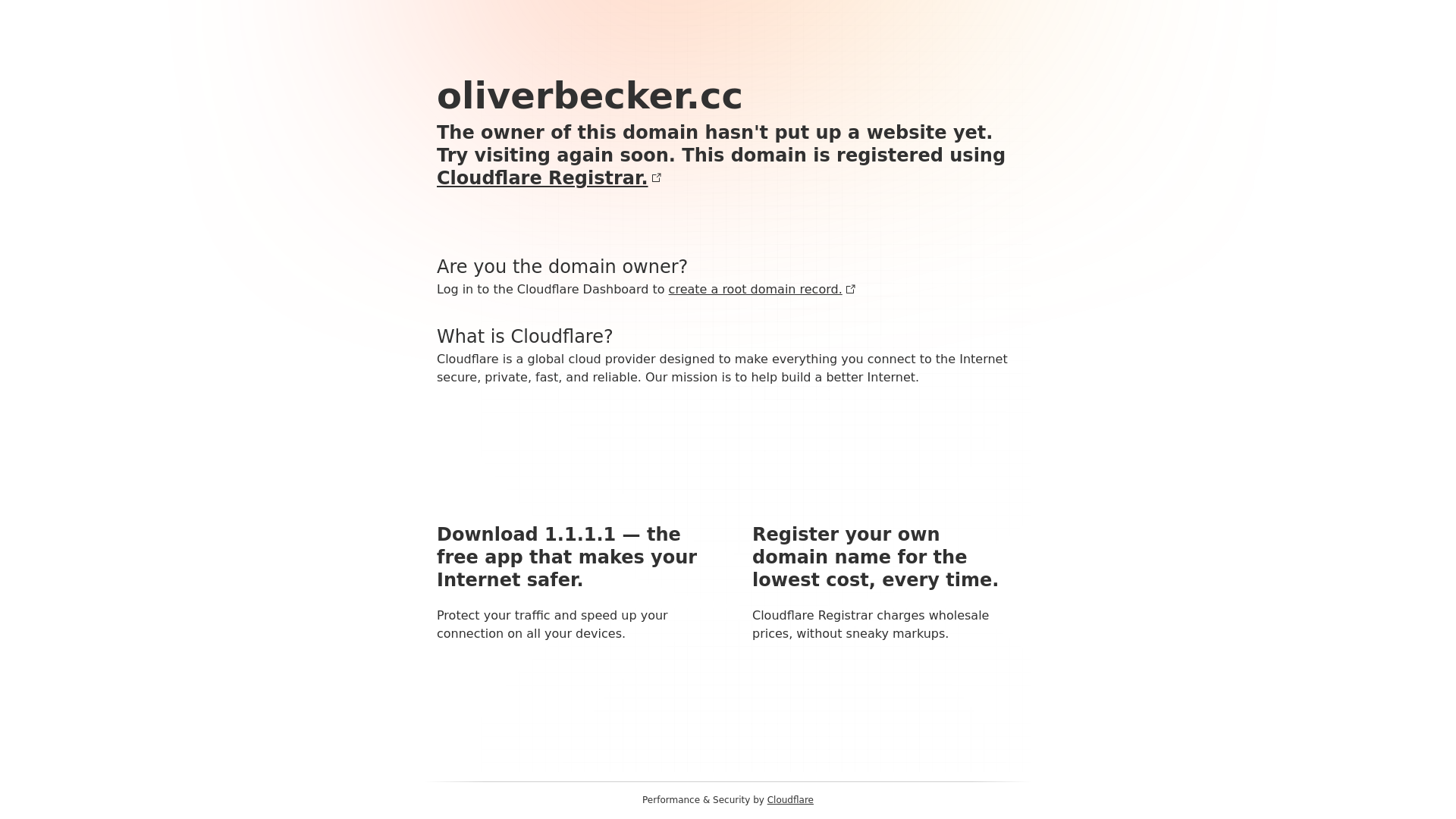 website screenshot of https://oliverbecker.cc/