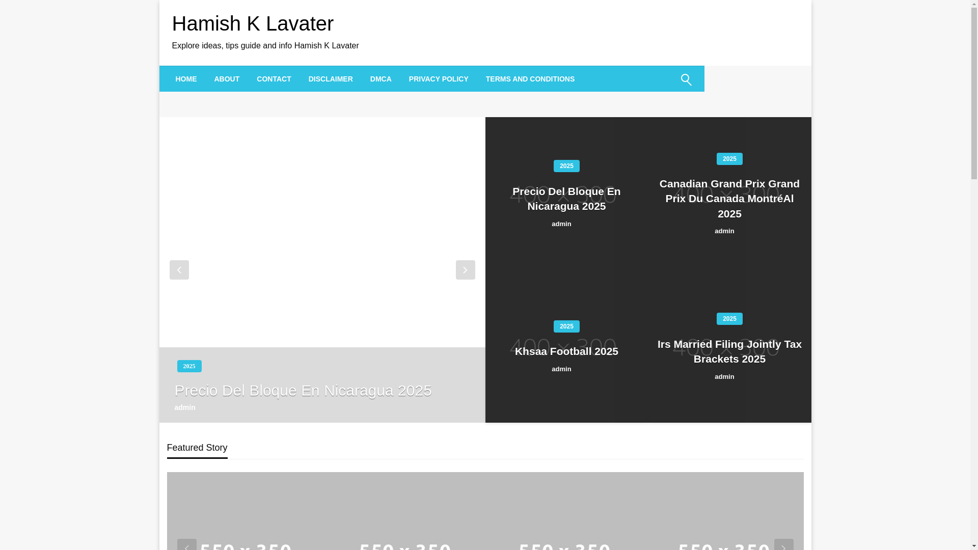 website screenshot of https://hamishklavater.pages.dev/
