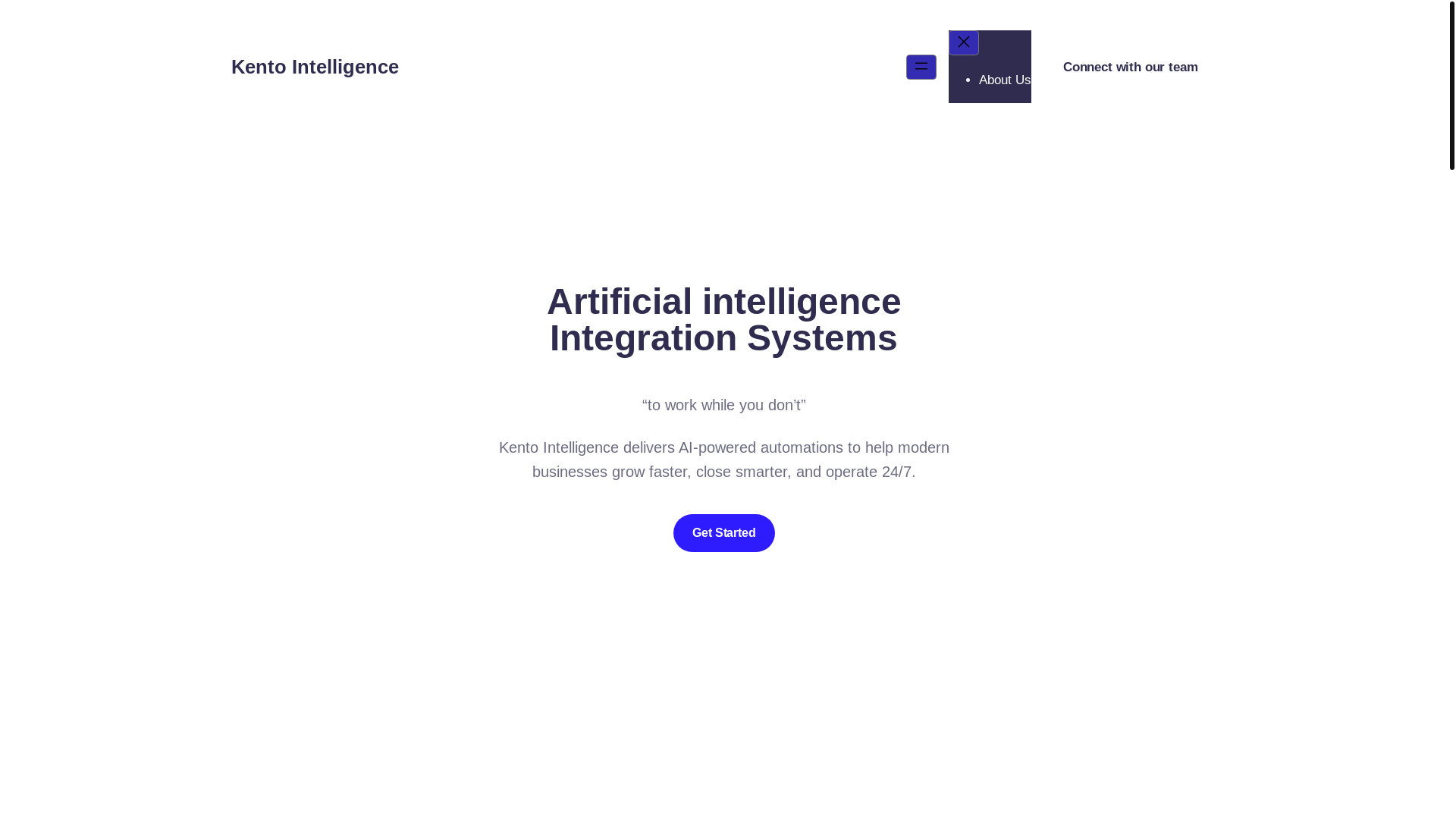website screenshot of https://kentointelligence.com/