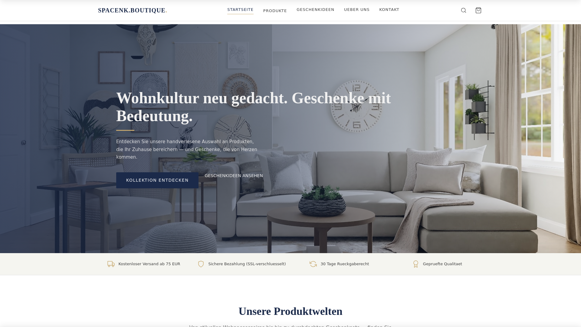 website screenshot of https://spacenk.design/