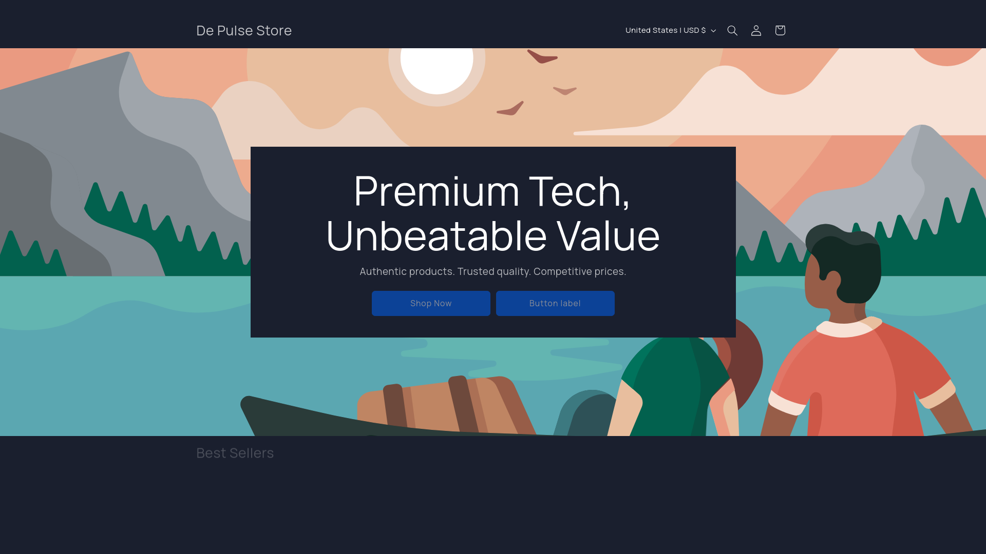 website screenshot of https://depulsestore.store/