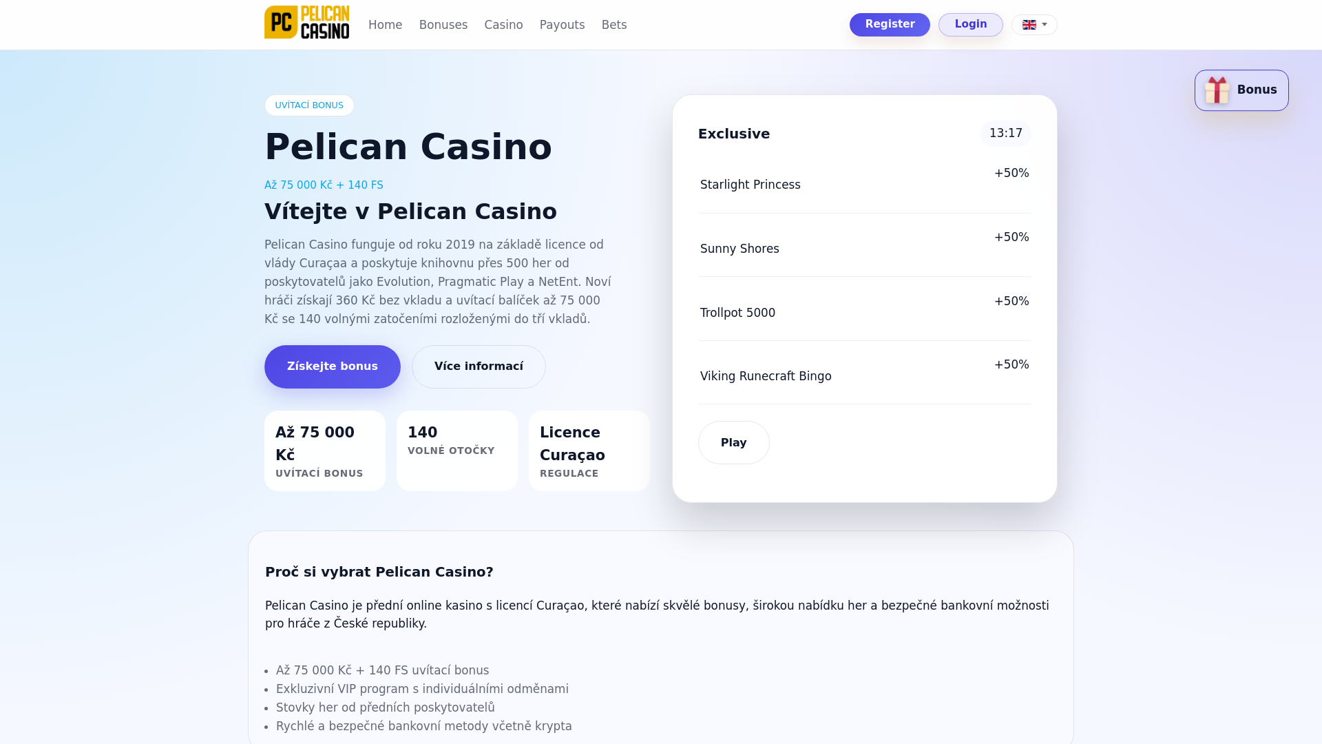website screenshot of https://pelican-cz-3.pages.dev/