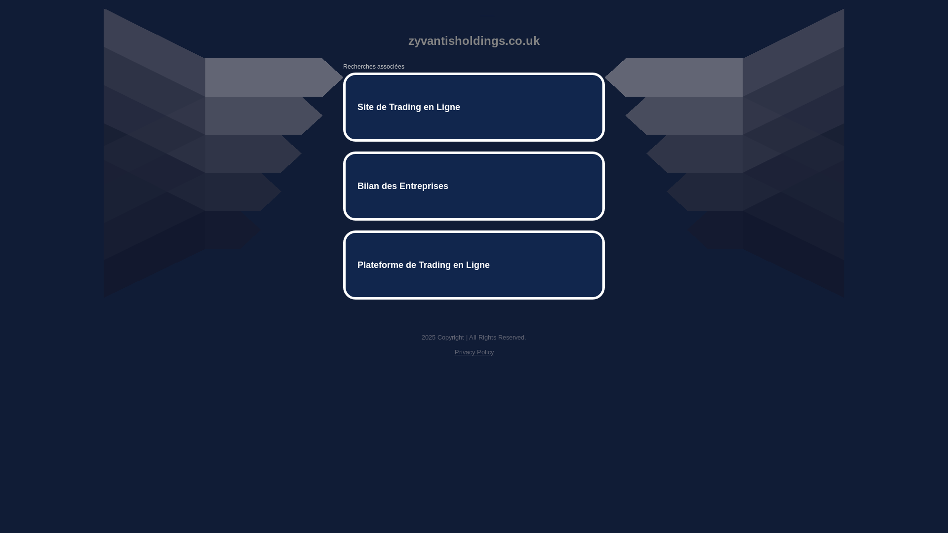 website screenshot of https://zyvantisholdings.co.uk/