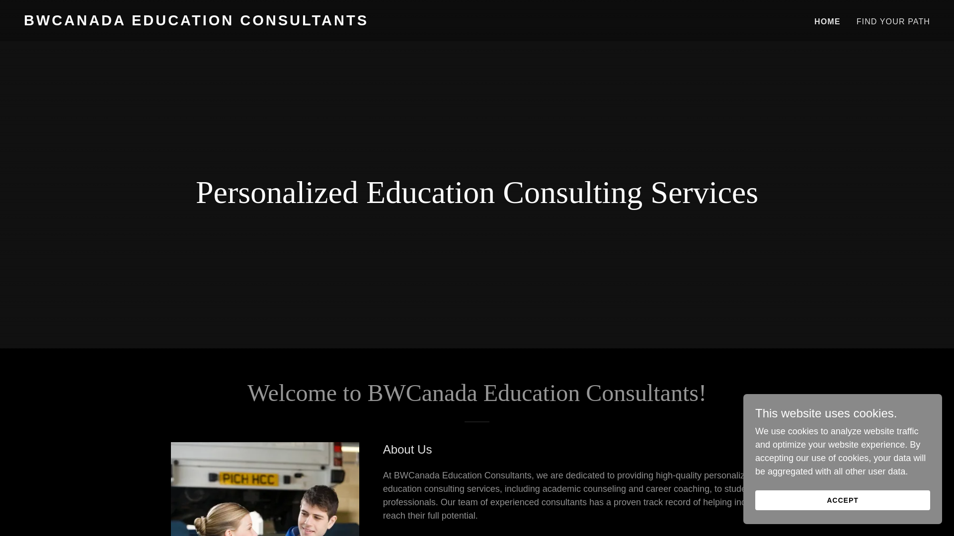 website screenshot of https://bwcanadaeducationconsultants.com/