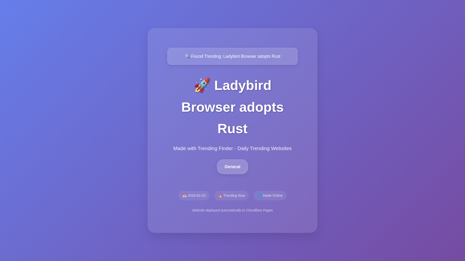 website screenshot of https://tool-ladybird-browser-adopts.pages.dev/