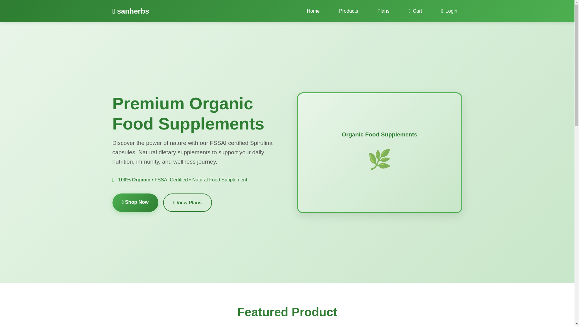 website screenshot of https://sanherbs.pages.dev/