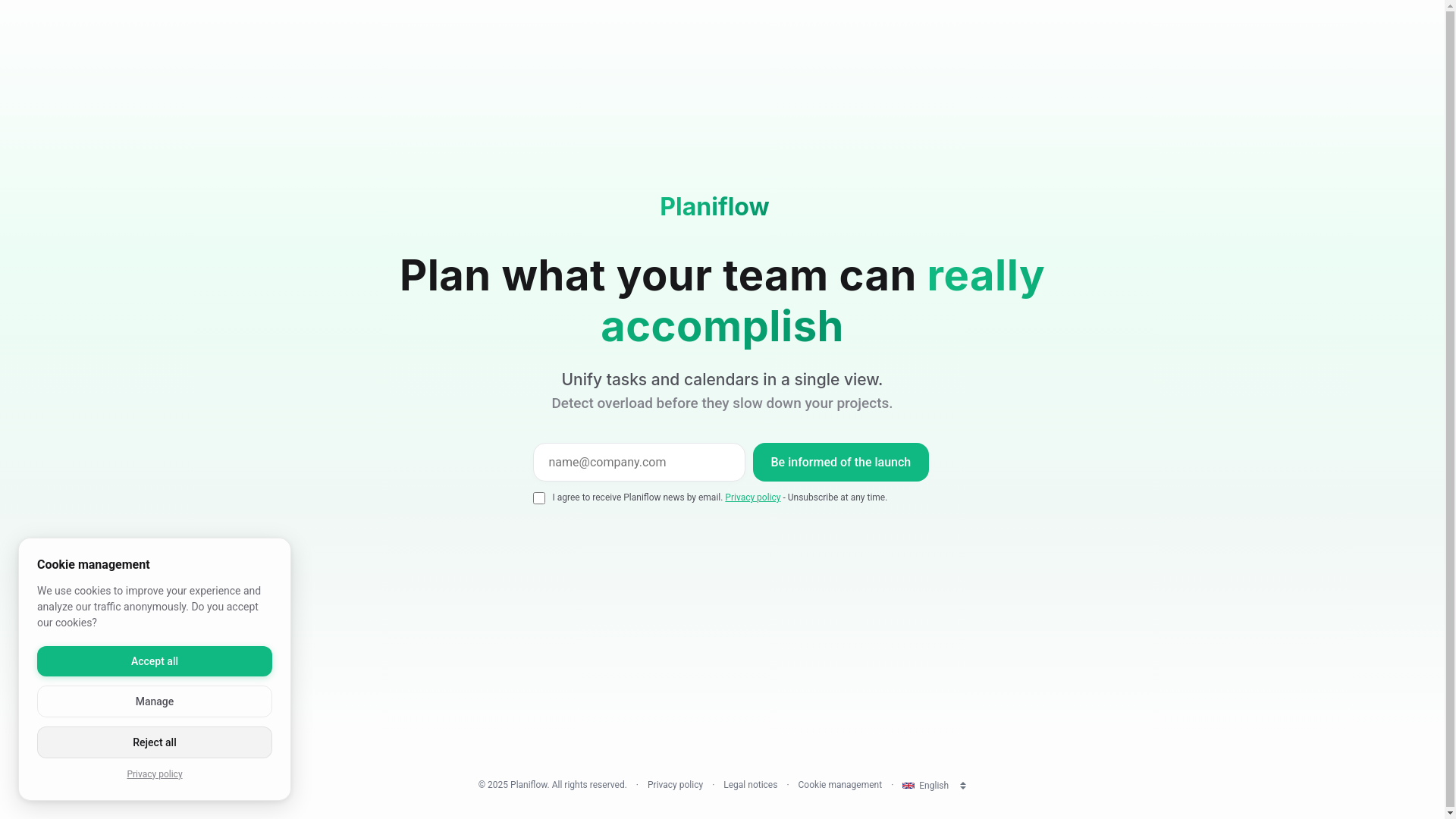 website screenshot of https://planiflow-waitlist.pages.dev/