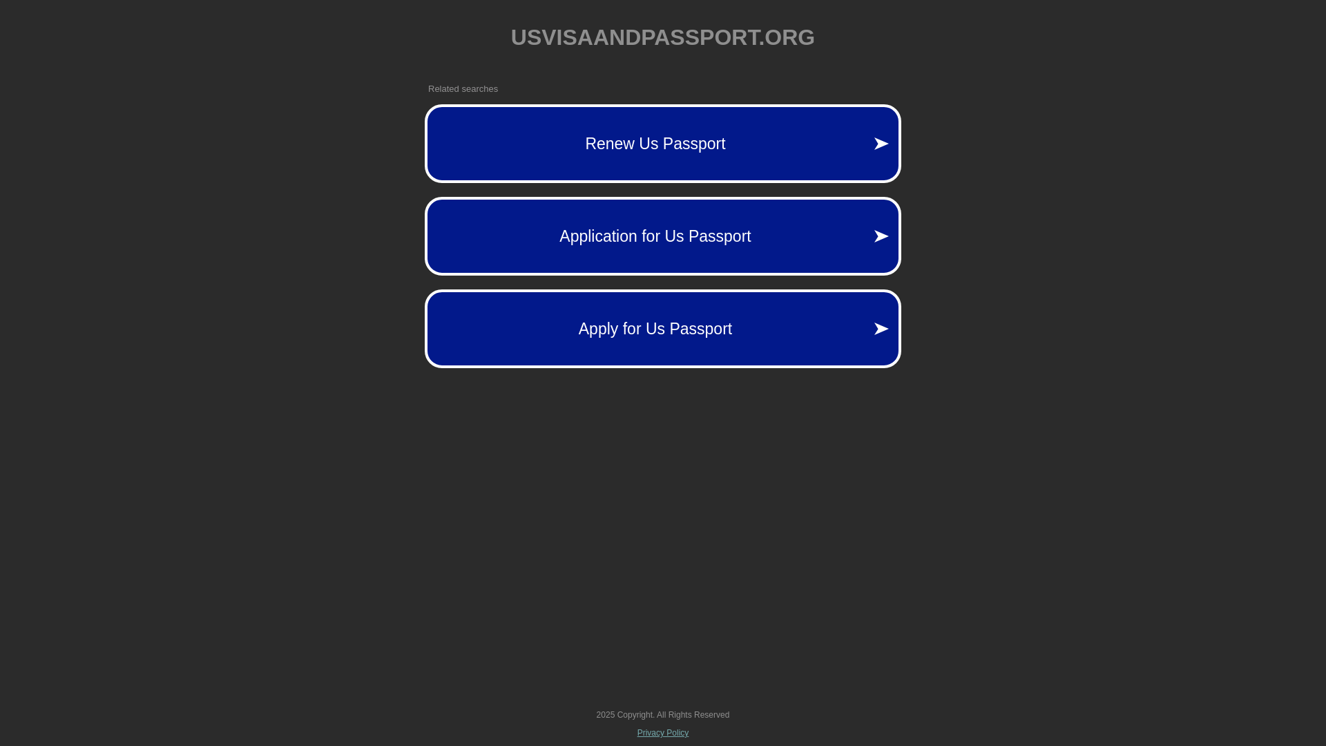 website screenshot of https://usvisaandpassport.org/