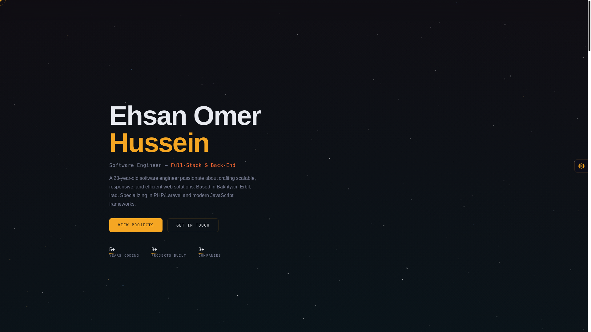 website screenshot of https://ehsan-umar.pages.dev/