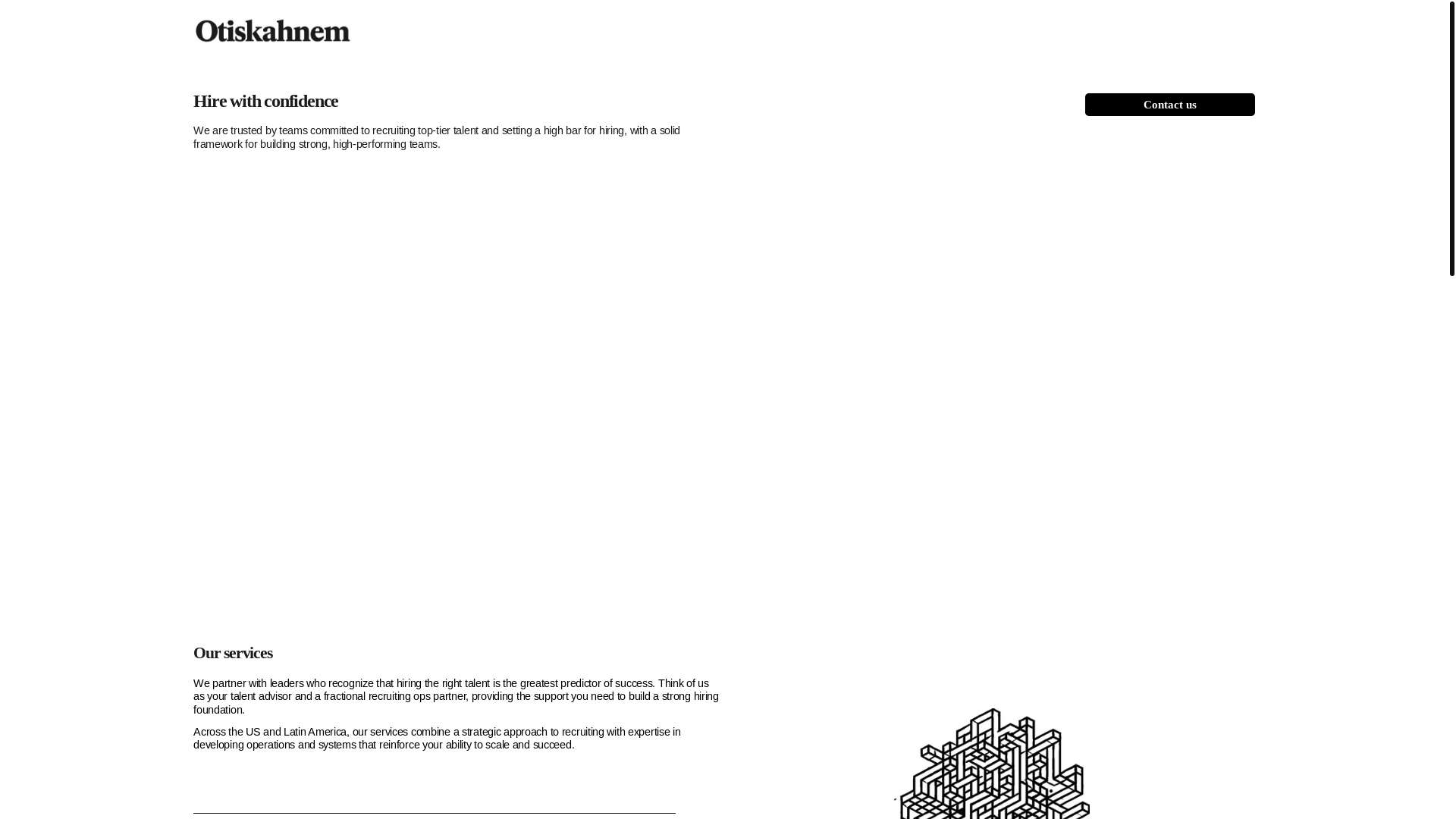 website screenshot of https://otiskahnem.com/