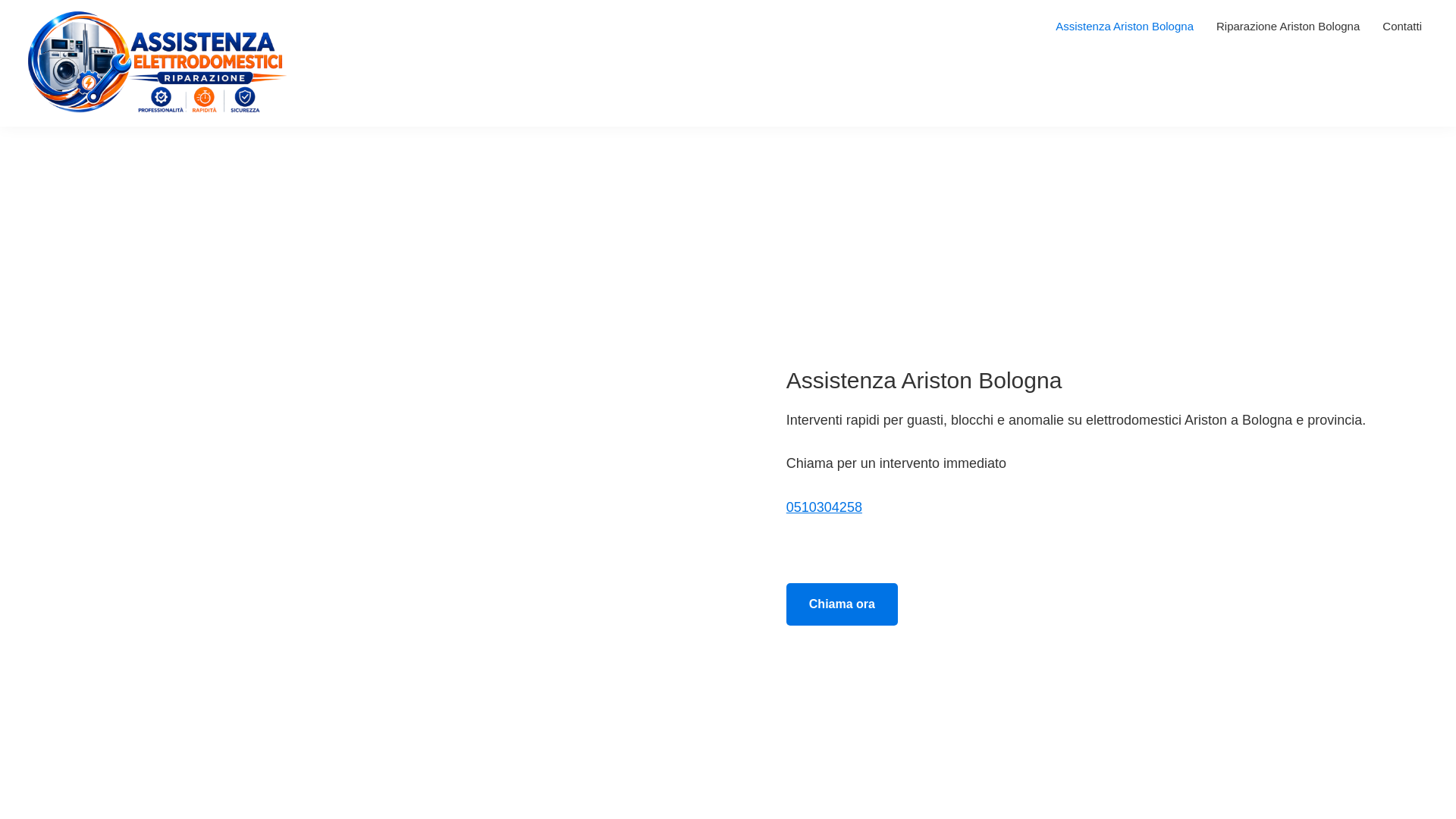 website screenshot of https://assistenzaaristonbologna.eu