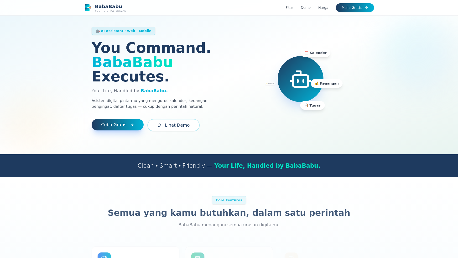 website screenshot of https://babababu.com/