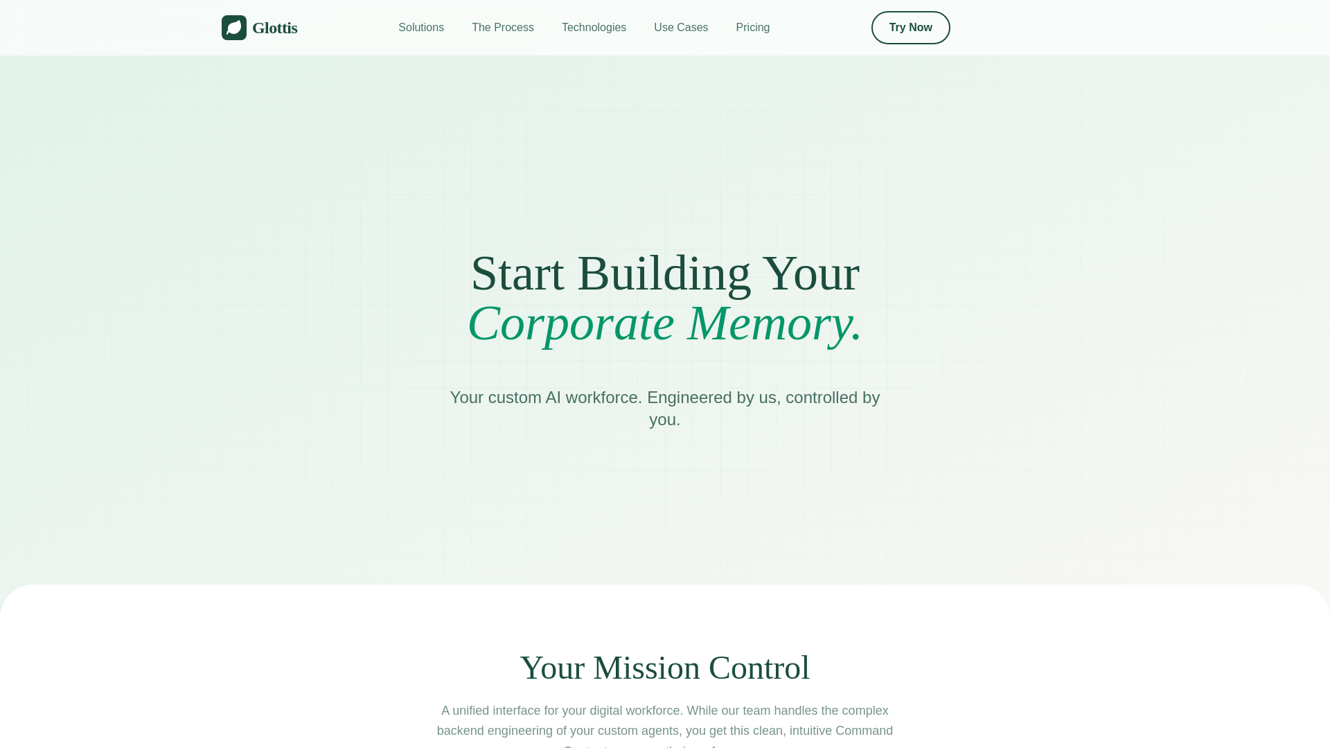 website screenshot of https://glottis2b.com/