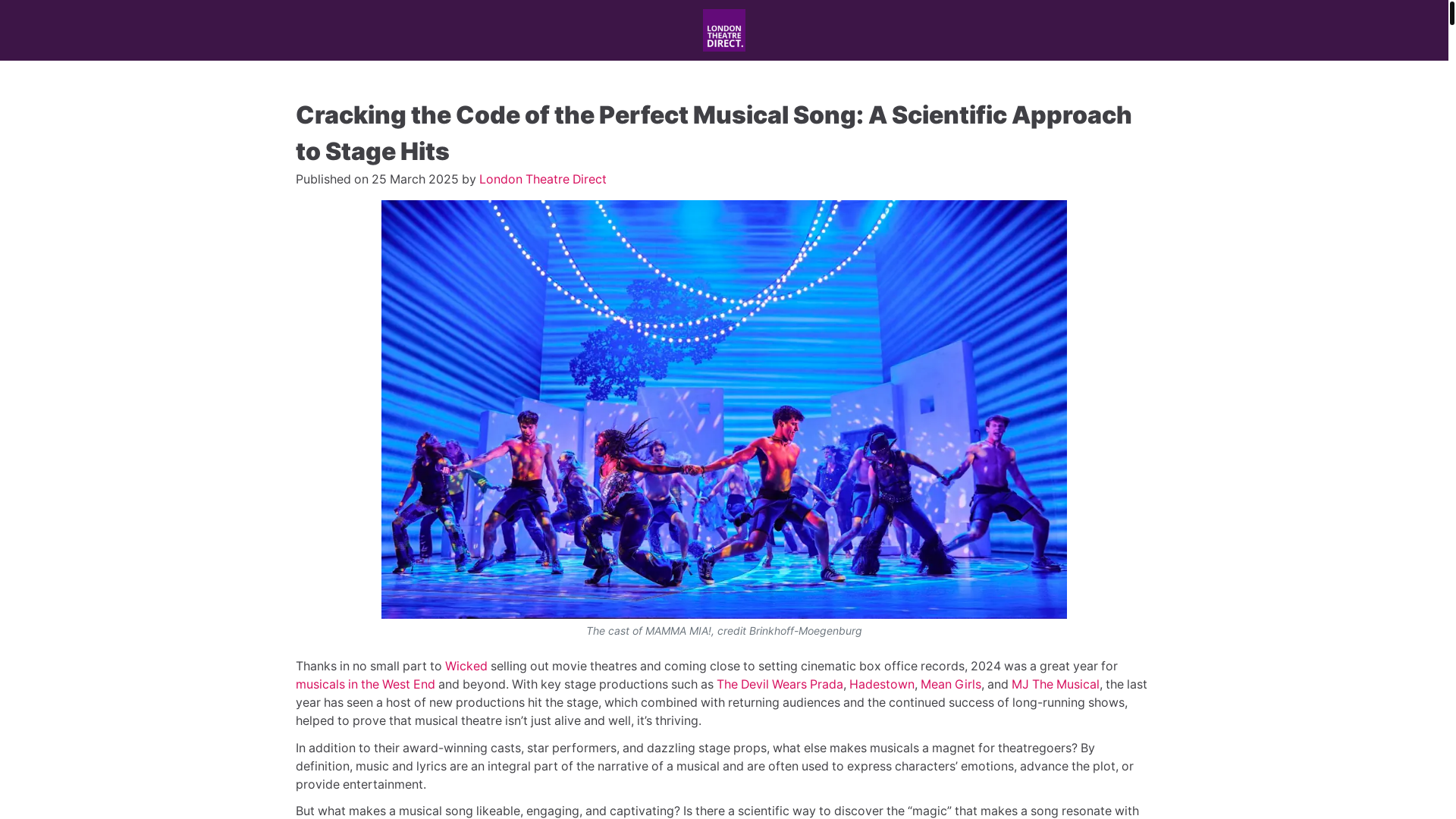 website screenshot of https://emotional-impact-of-live-theatre.pages.dev/