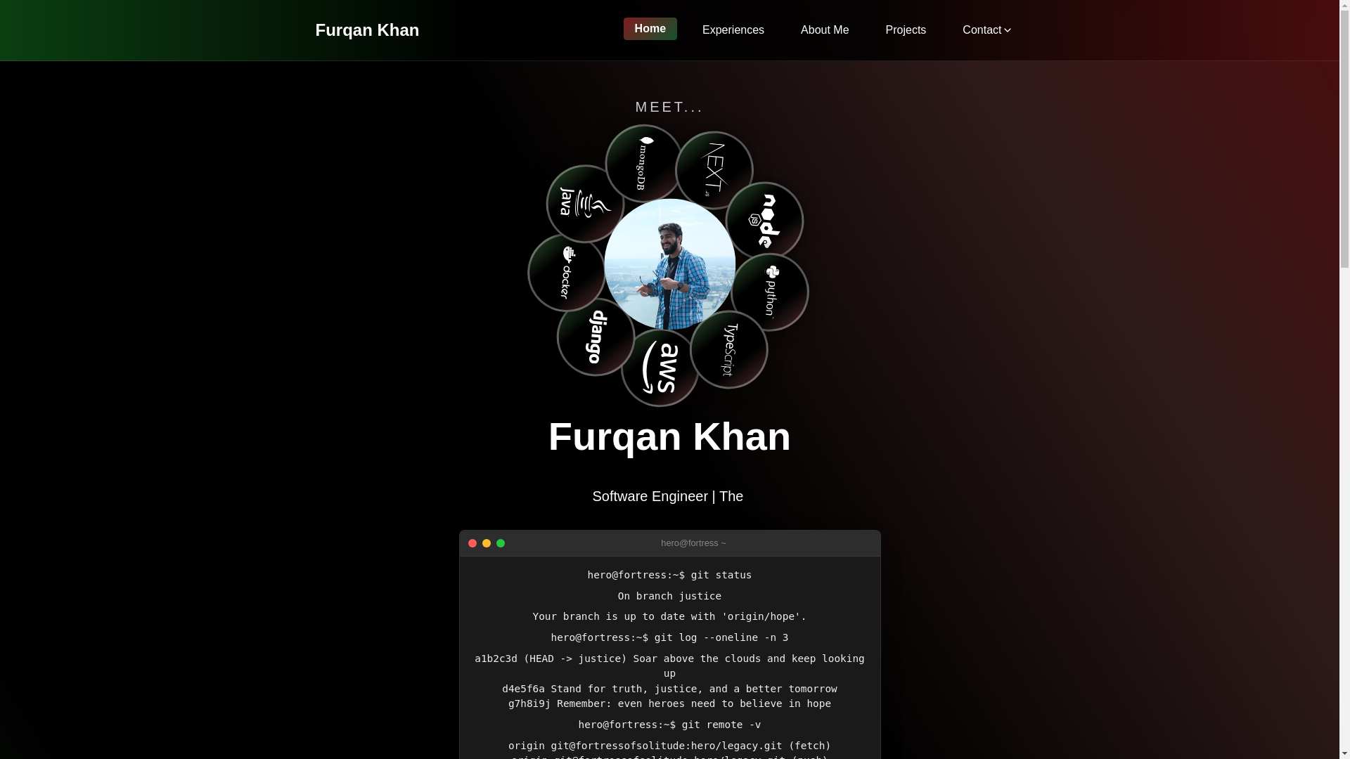 website screenshot of https://furqanman.com/