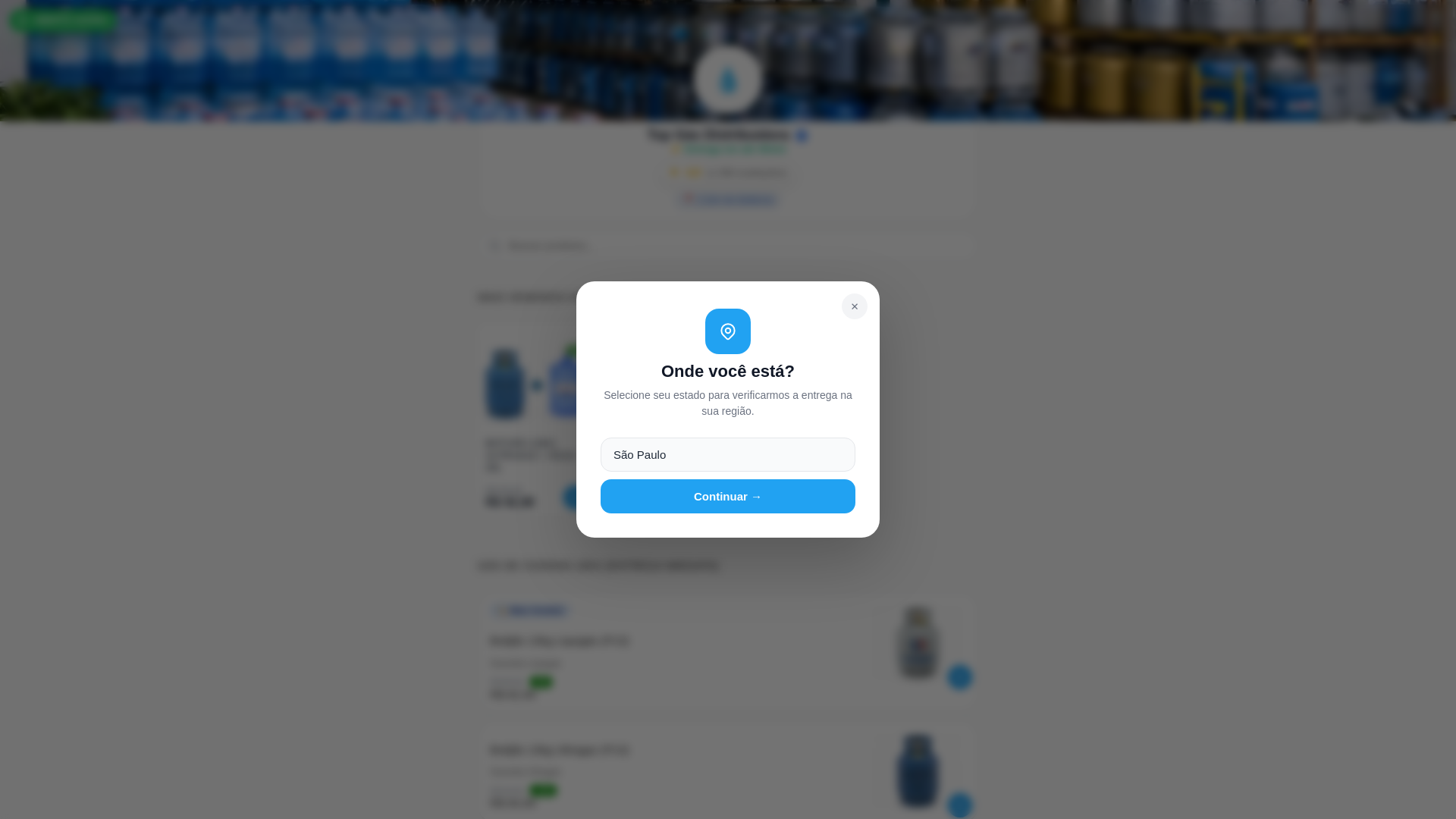 website screenshot of https://topgasdistribuidora.site/