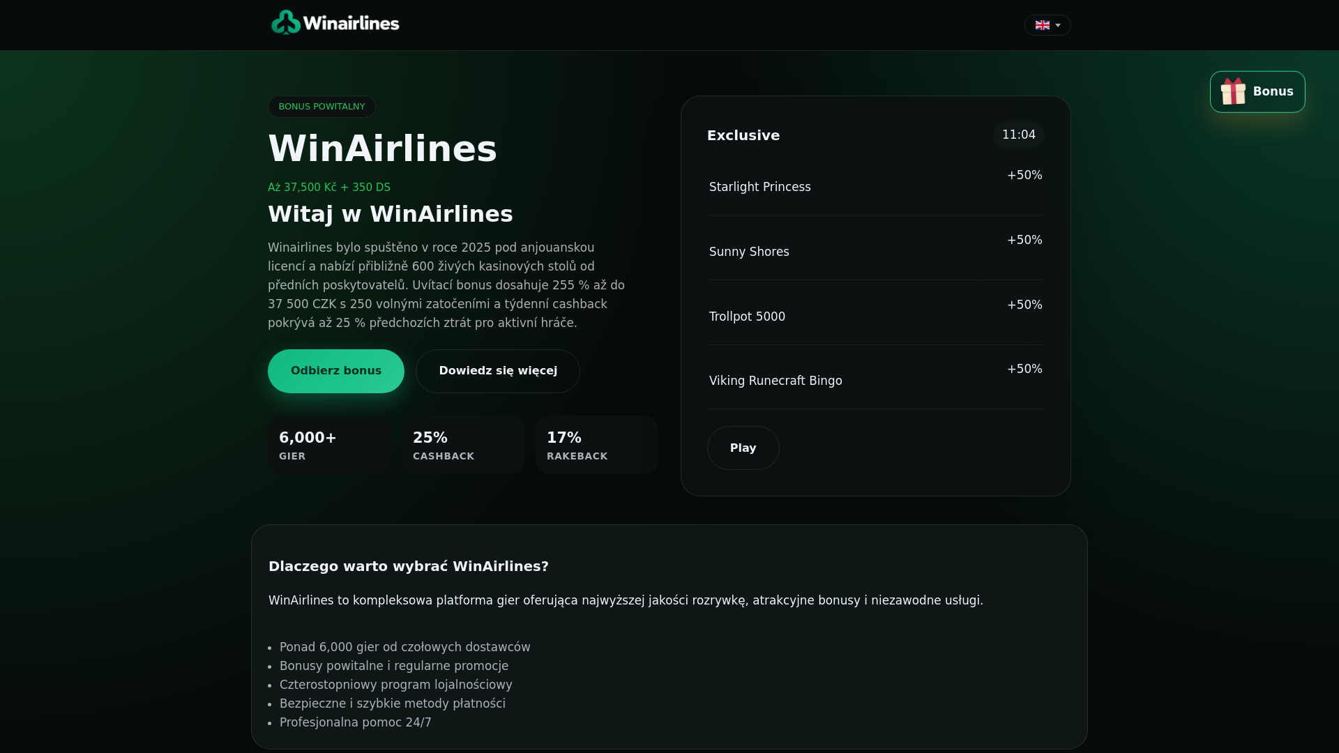 website screenshot of https://winairlines-cz-2.pages.dev/