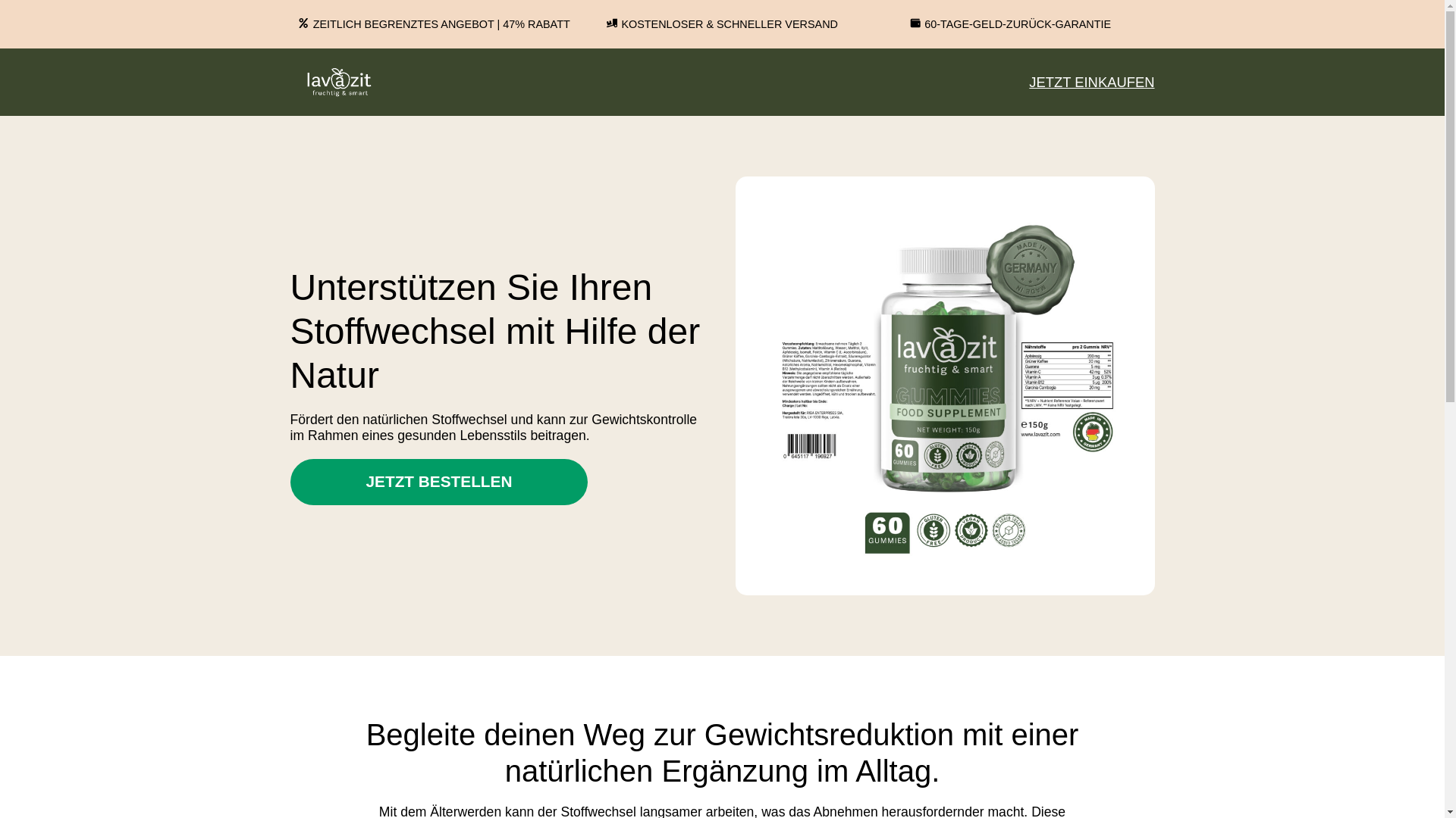 website screenshot of https://try-lavazit.shop/