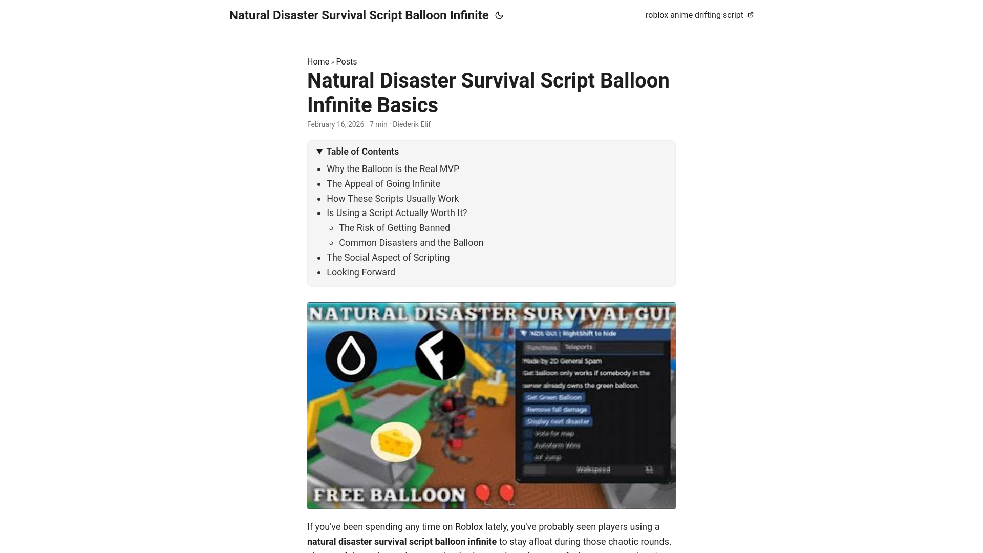 website screenshot of https://natural-disaster-survival-script-balloon-infinite.pages.dev/