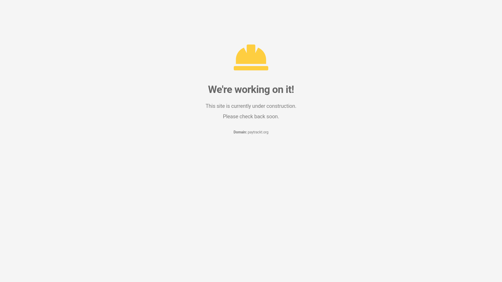 website screenshot of https://paytrackt.org/