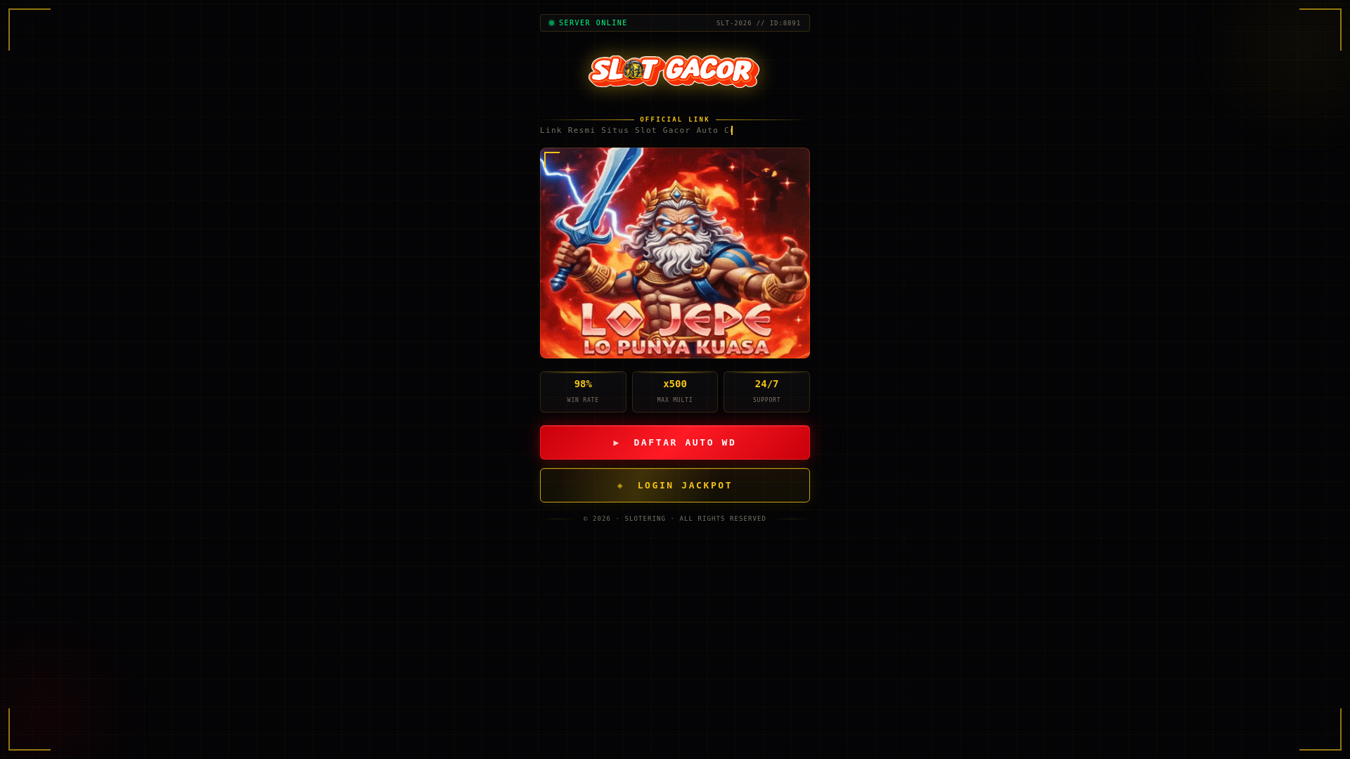 website screenshot of https://bungaslot126jt.sbs/