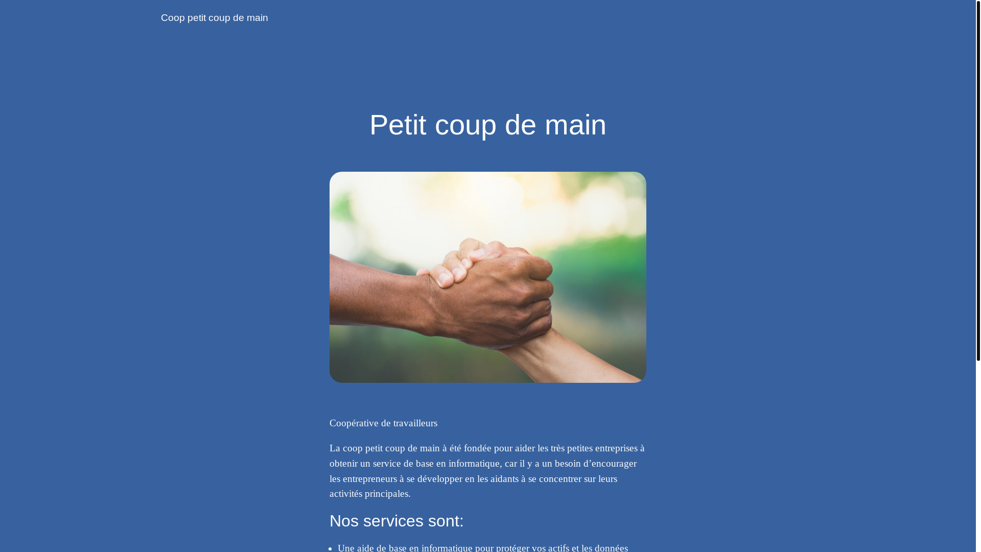 website screenshot of https://cooppetitcoupdemain.com/