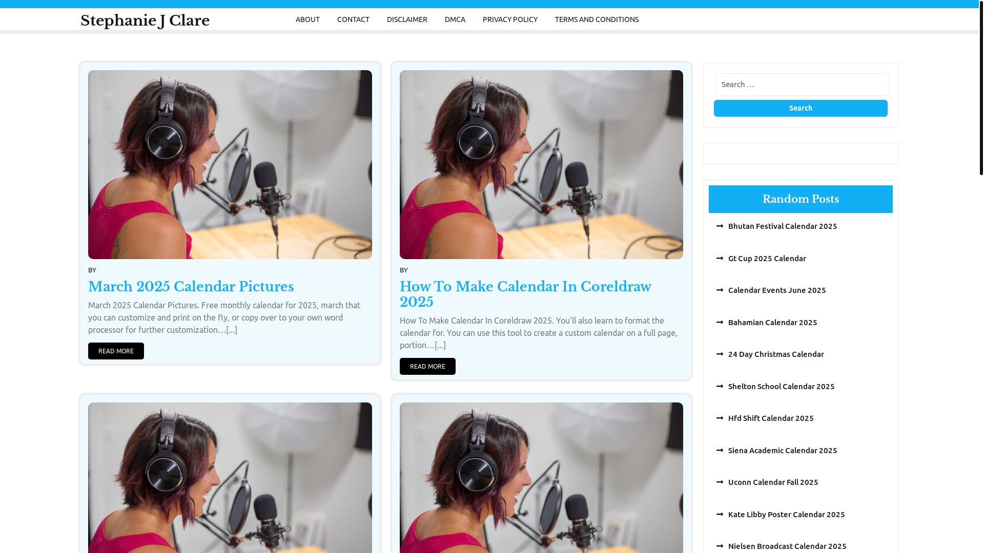 website screenshot of https://stephaniejclare.pages.dev/