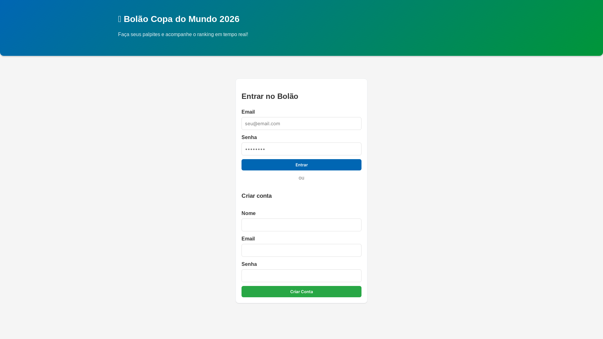 website screenshot of https://bolao22.pages.dev/