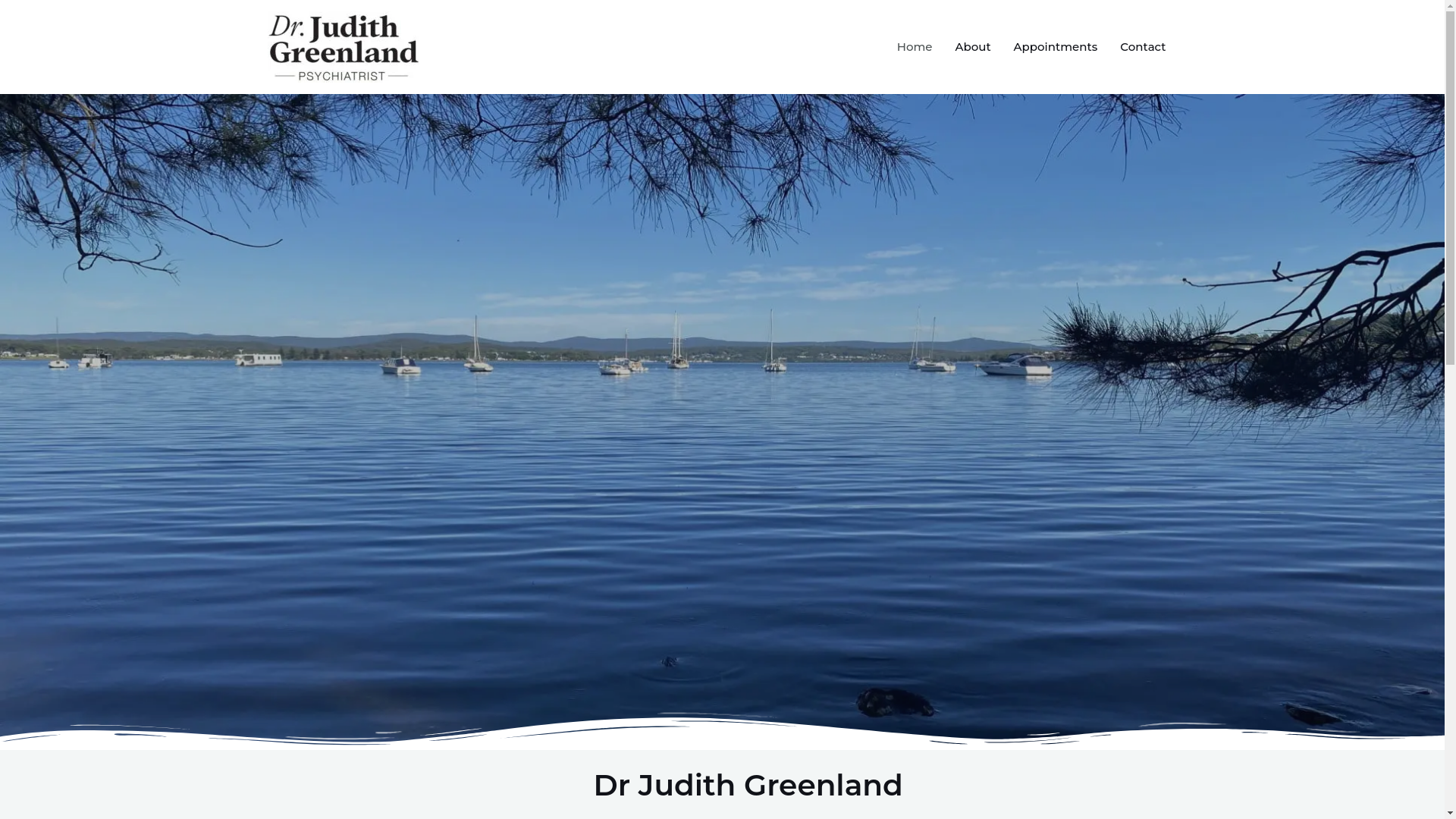 website screenshot of https://drjudithgreenland.online/