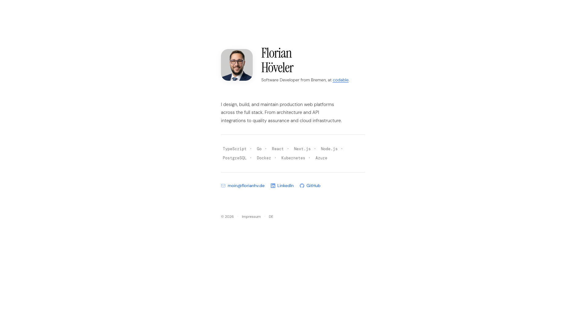 website screenshot of https://florianhv.pages.dev/