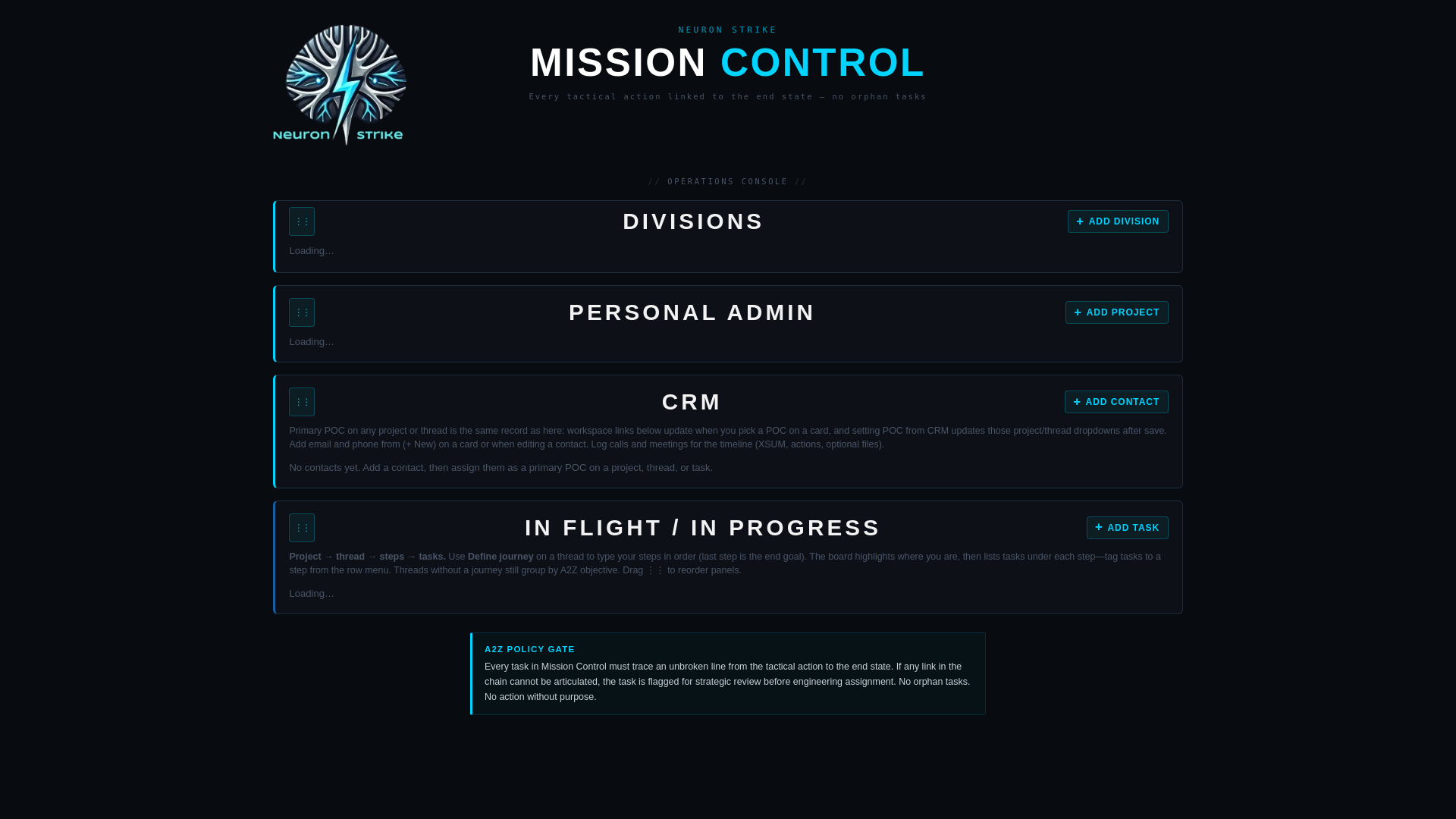 website screenshot of https://mission-control-276.pages.dev/