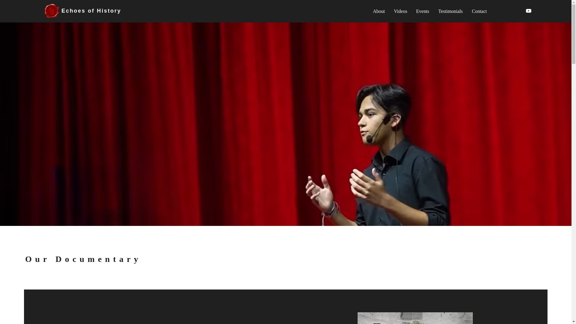website screenshot of https://echoesofhistories.com/