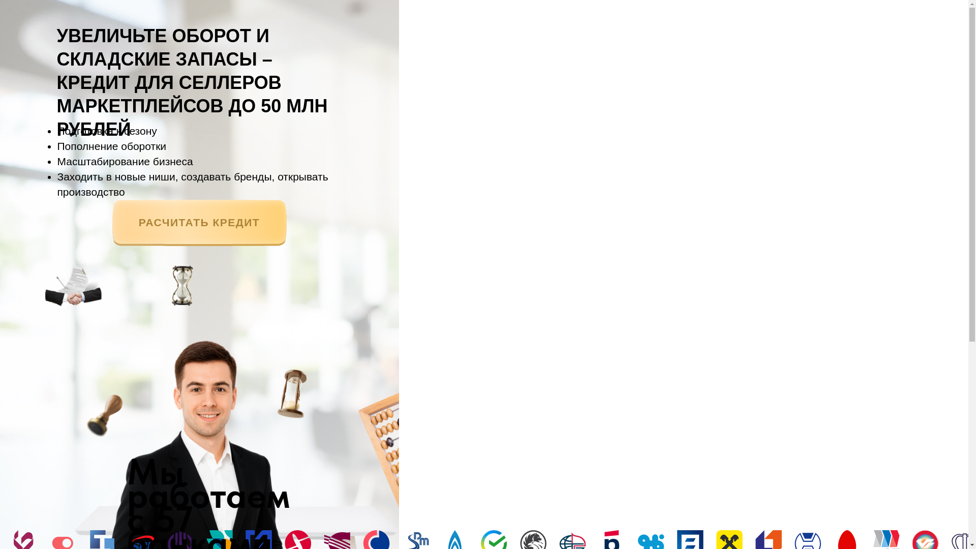 website screenshot of https://seller-kredit.ru/