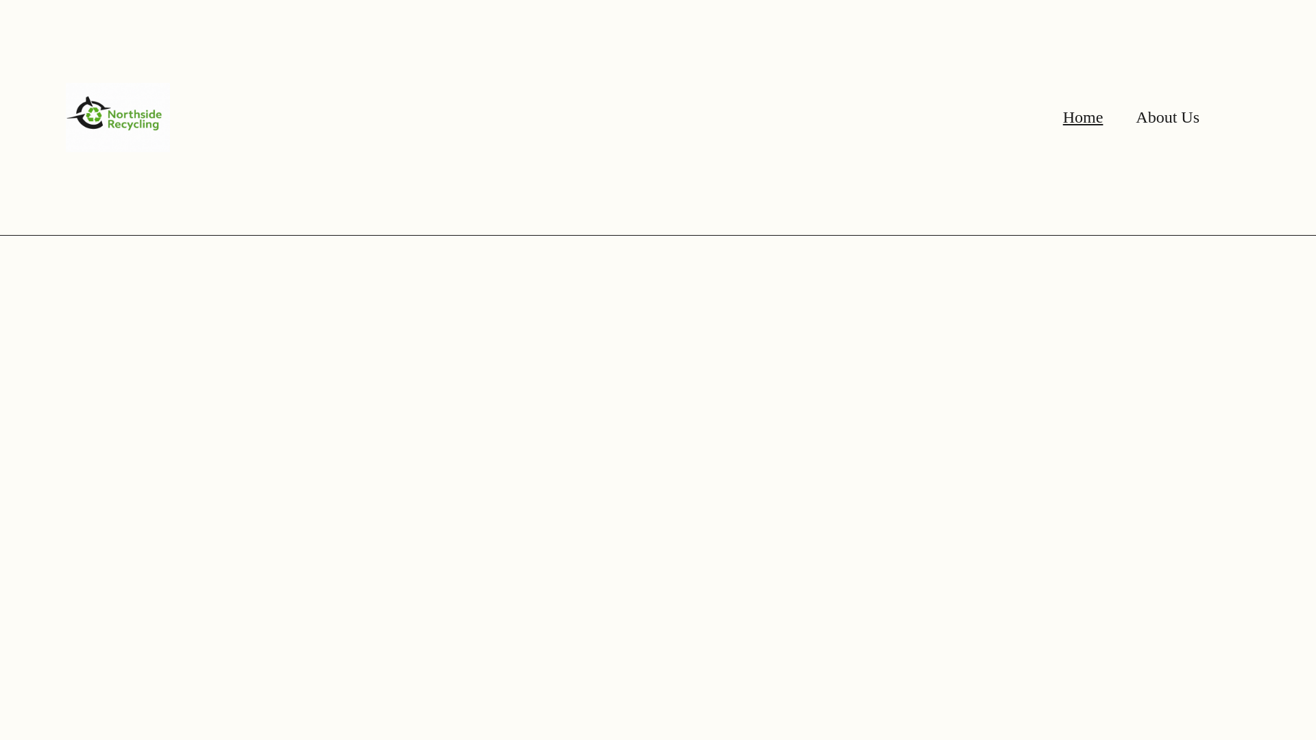 website screenshot of https://northsiderecycling.ca