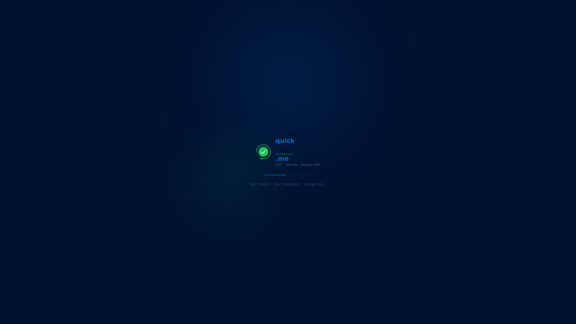 website screenshot of https://quickrefundme.com/