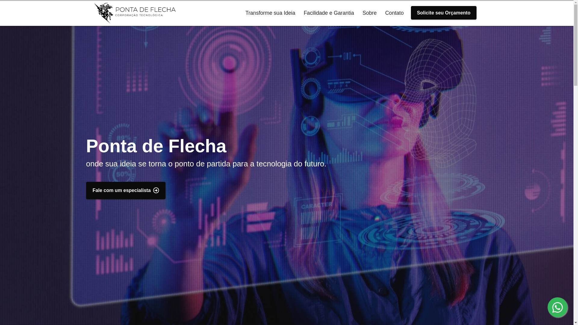 website screenshot of https://pontadeflechaconsultoria.com.br/