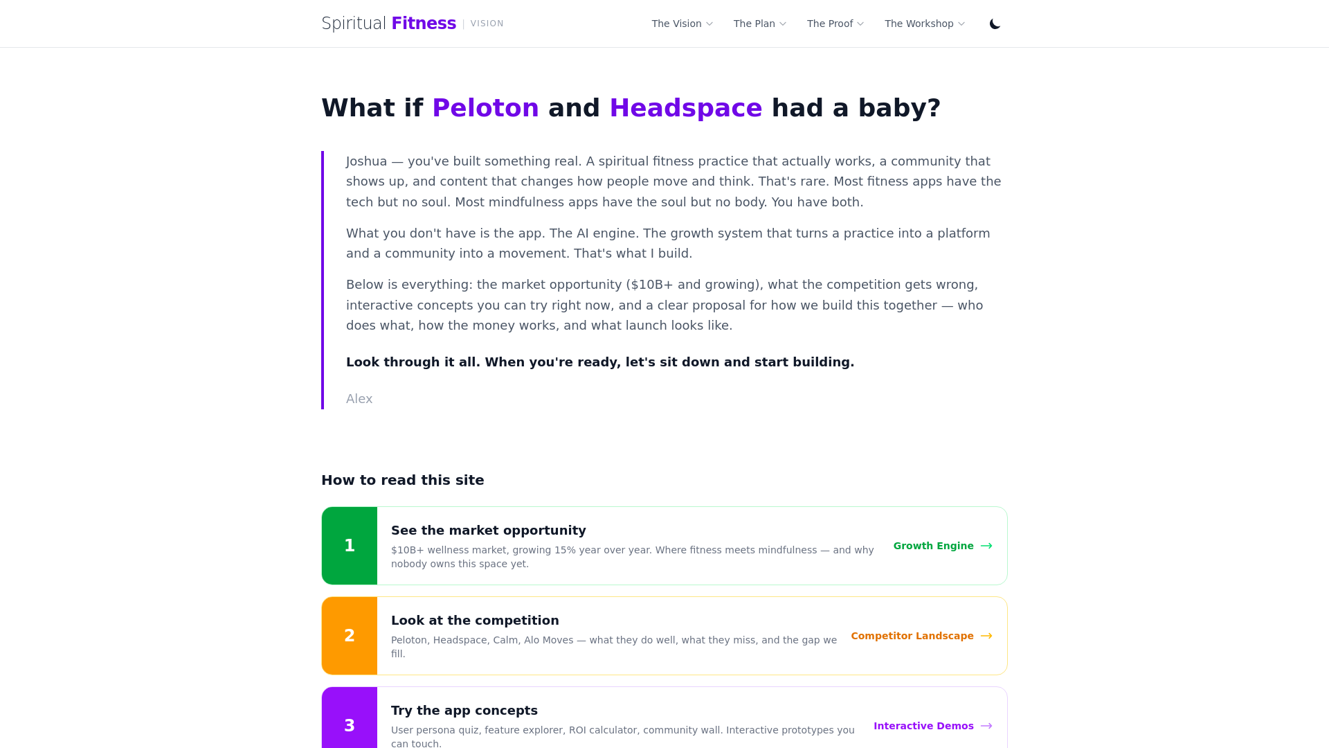website screenshot of https://spiritual-fitness-vision.pages.dev/