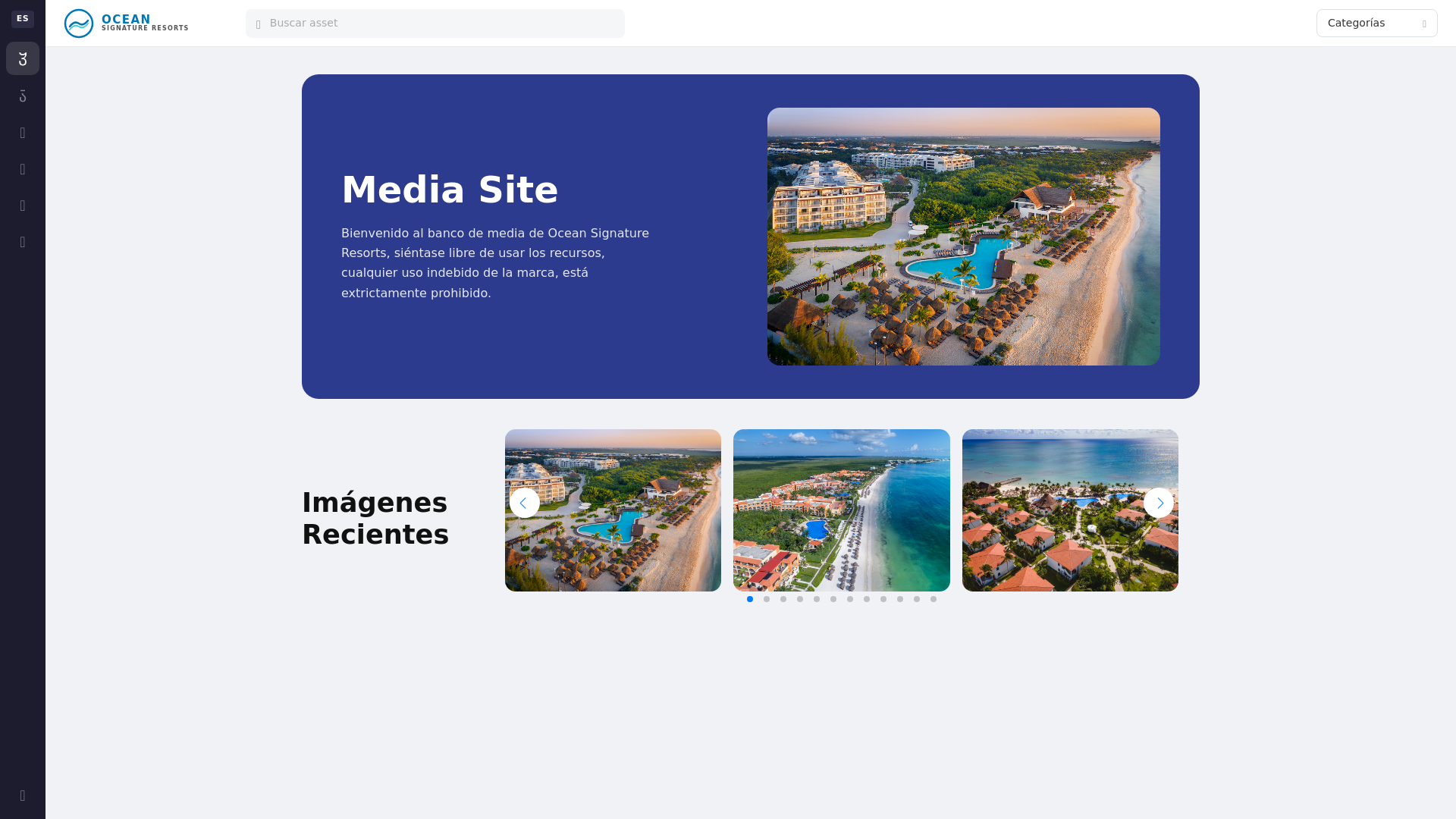 website screenshot of https://oceansignaturemedia.com/