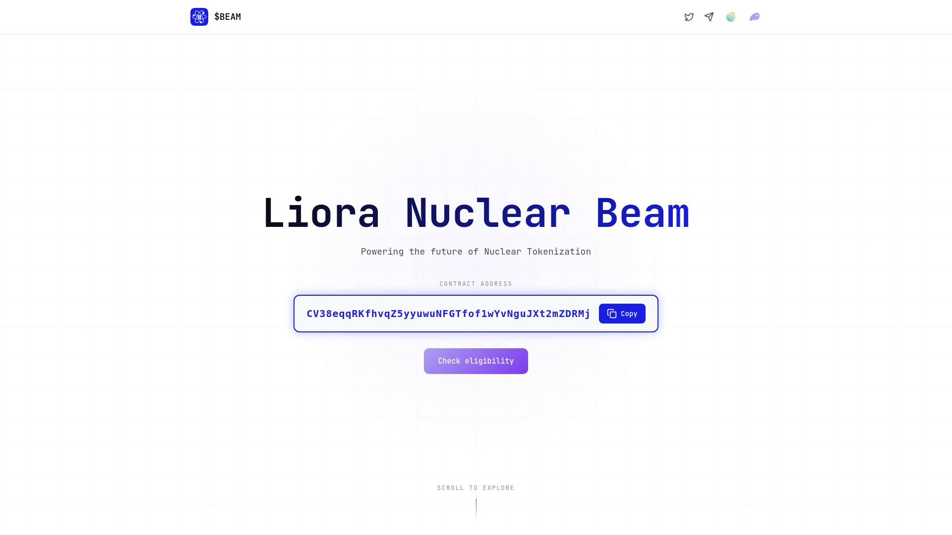 website screenshot of https://lioranuclearbeam.net/