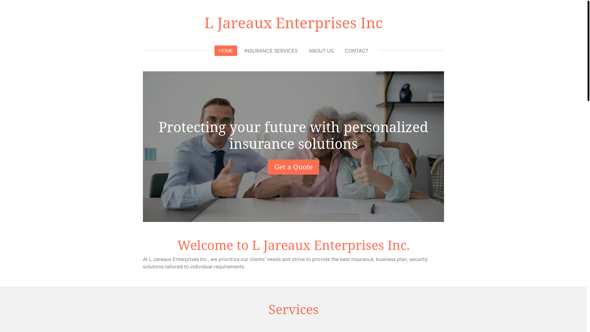 website screenshot of https://ljareauxenterprisesinc.com/