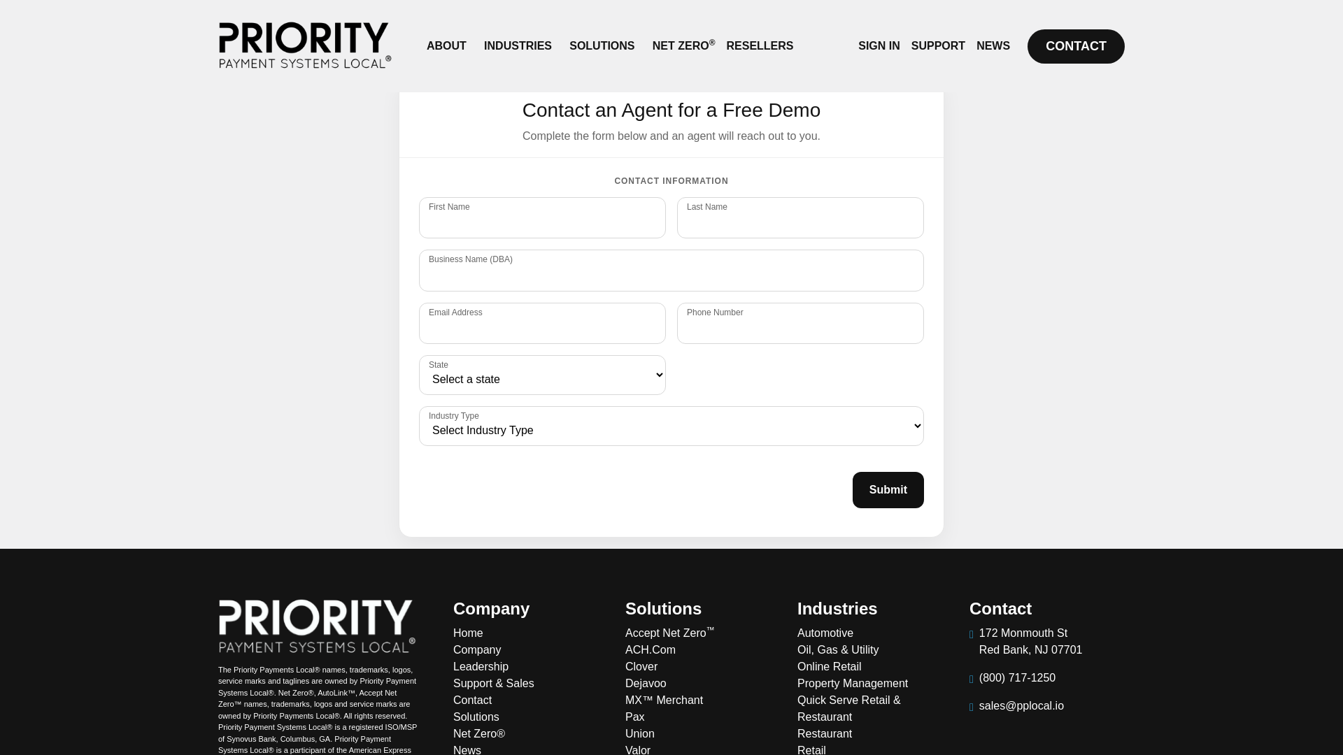 website screenshot of https://pplocal.com/free_demo