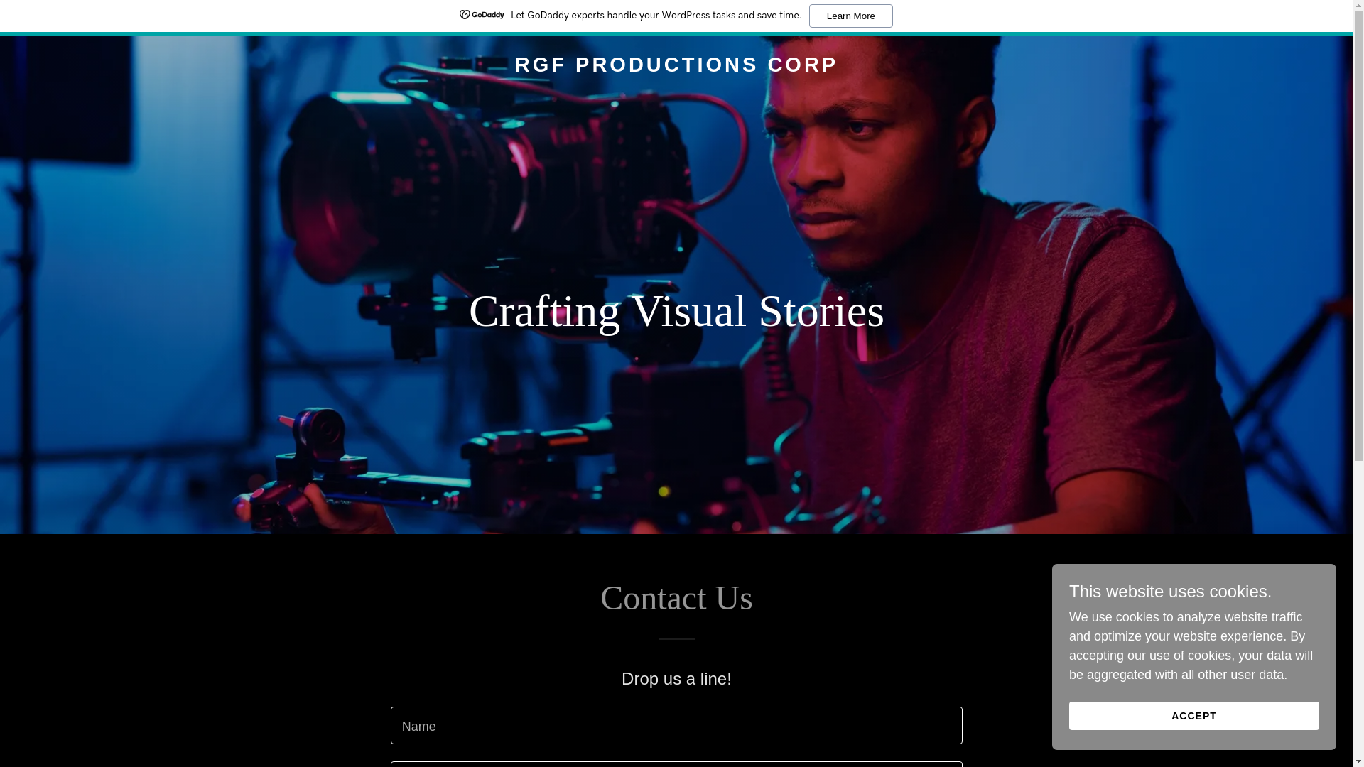 website screenshot of https://rgfproductionscorp.com/