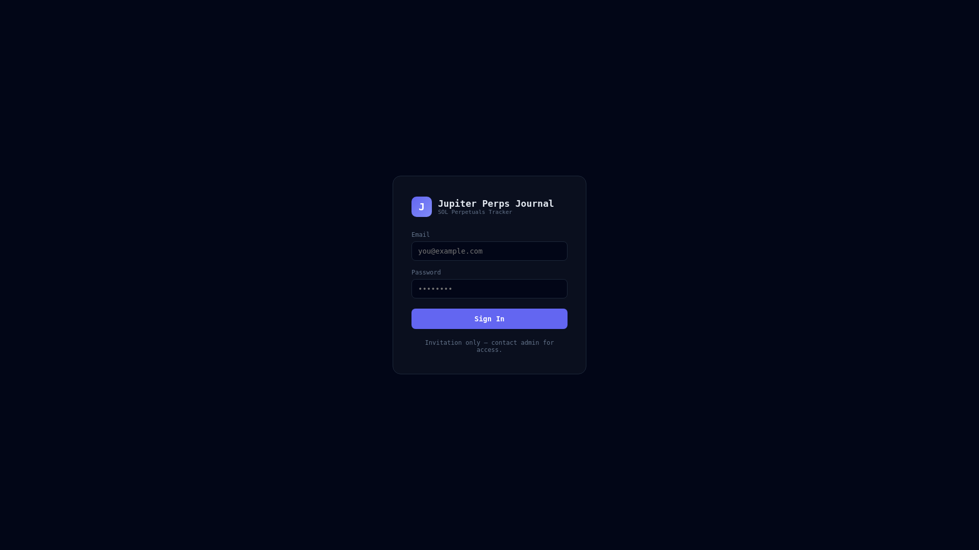 website screenshot of https://perpsjournal.com/
