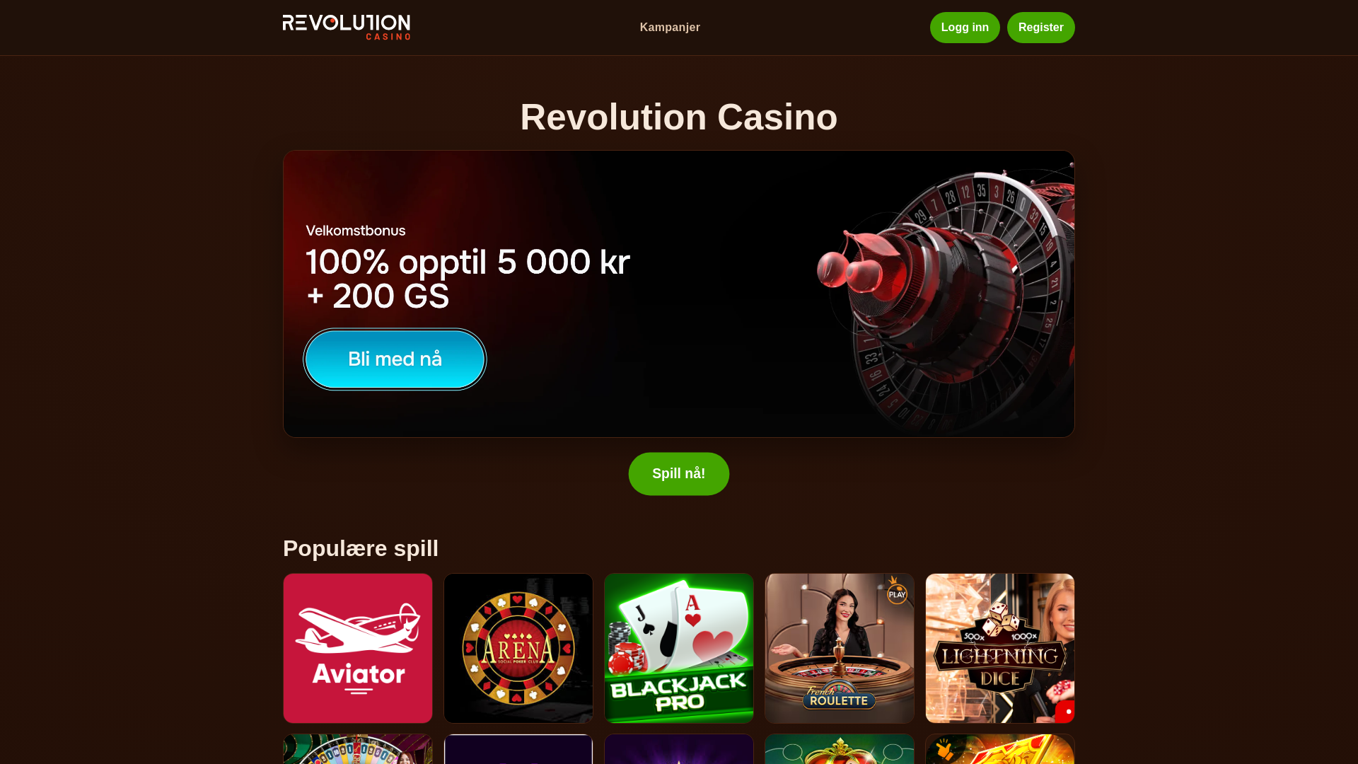 website screenshot of https://revolution-casino-site.pages.dev/
