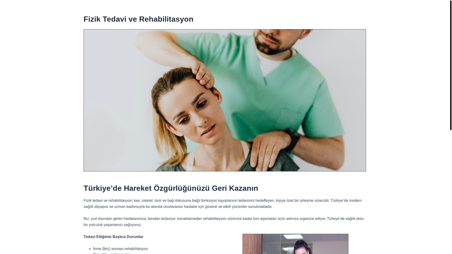 website screenshot of https://medipolpphysicaltherapy-tr.pages.dev/