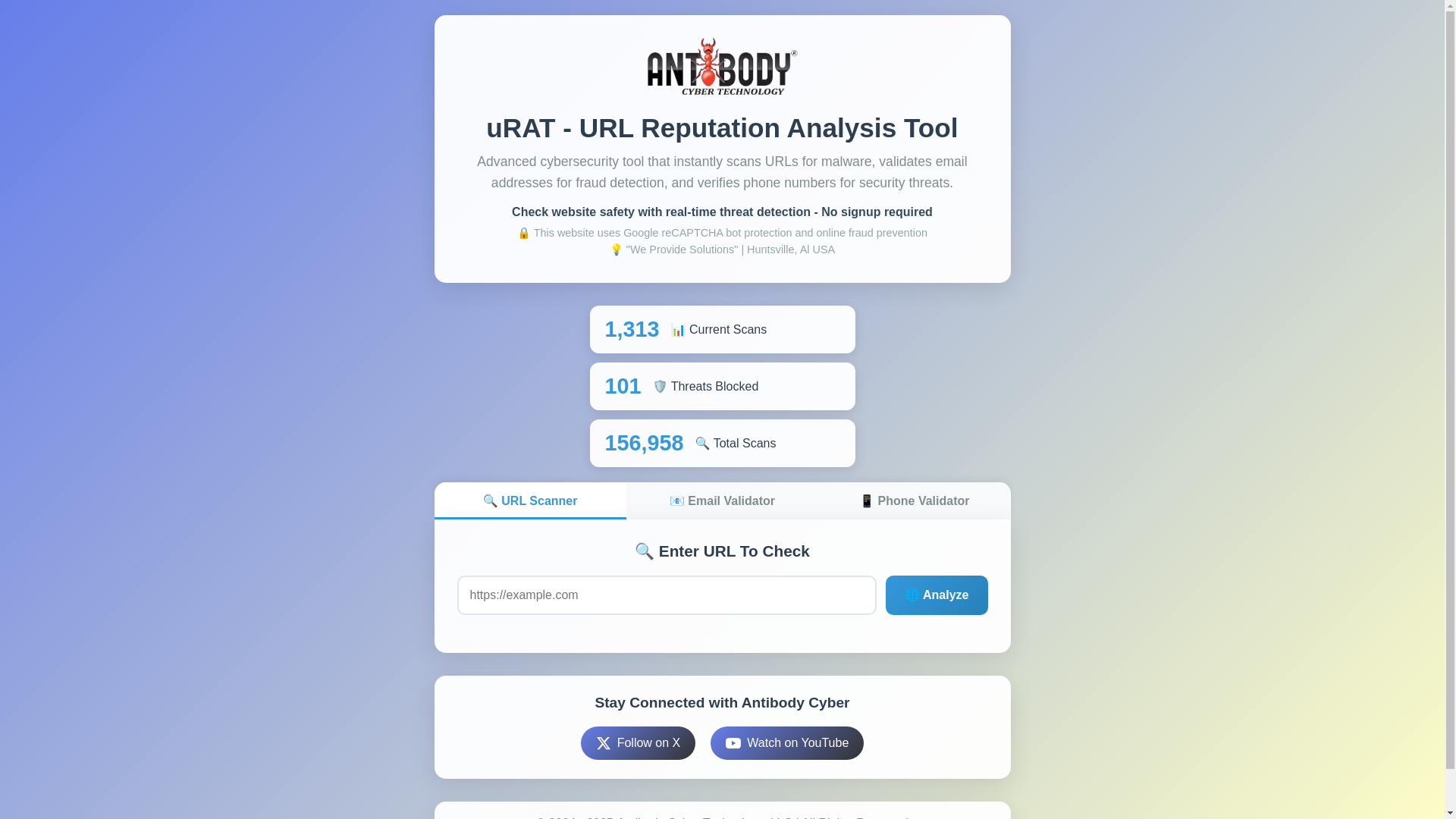 website screenshot of https://uratsecurity.com/