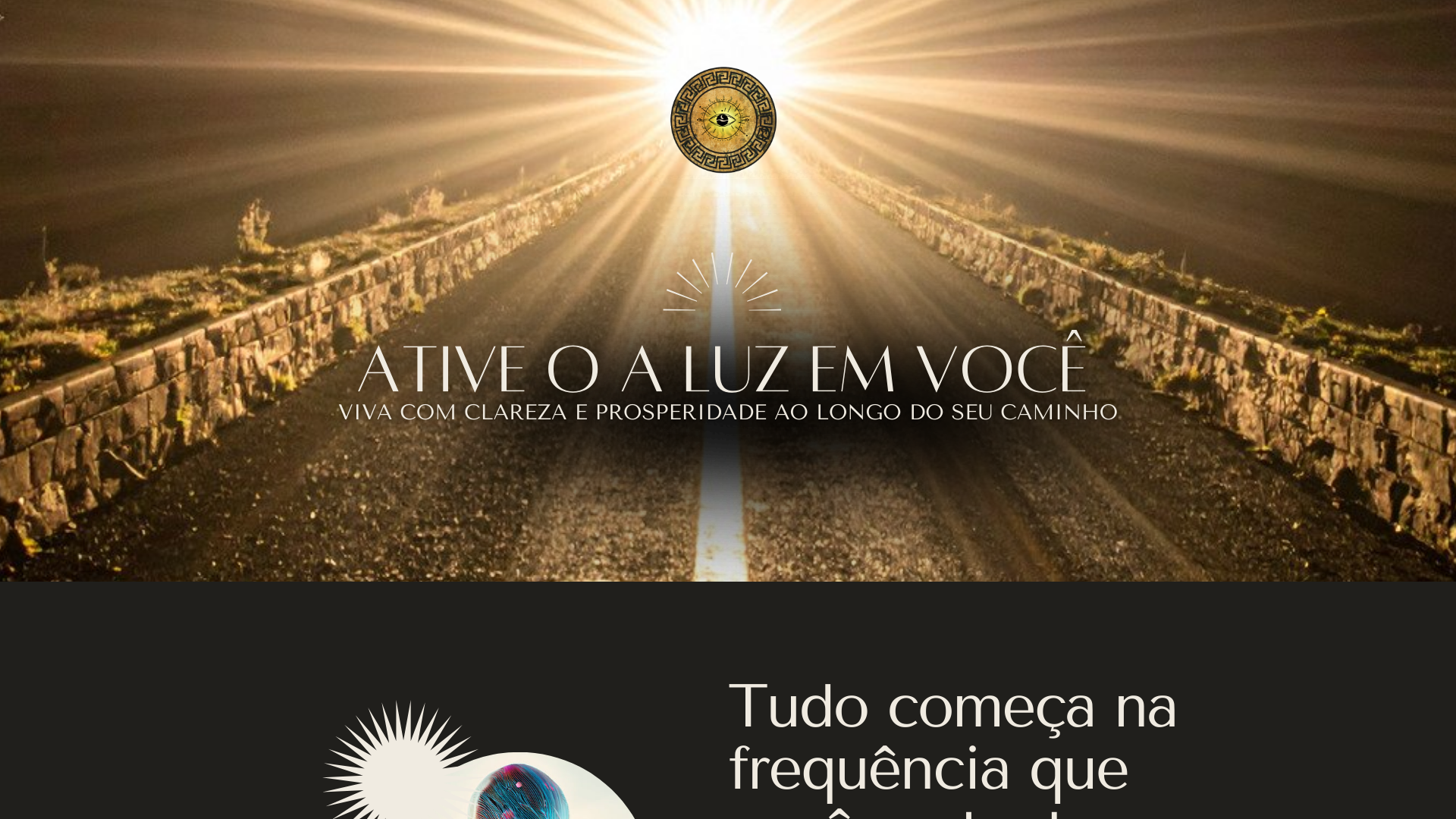 website screenshot of https://meandroluz.com.br/