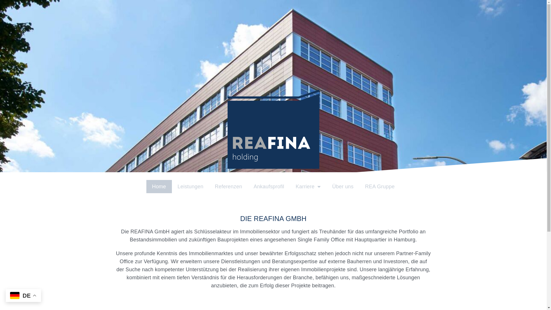 website screenshot of https://reafina.org/