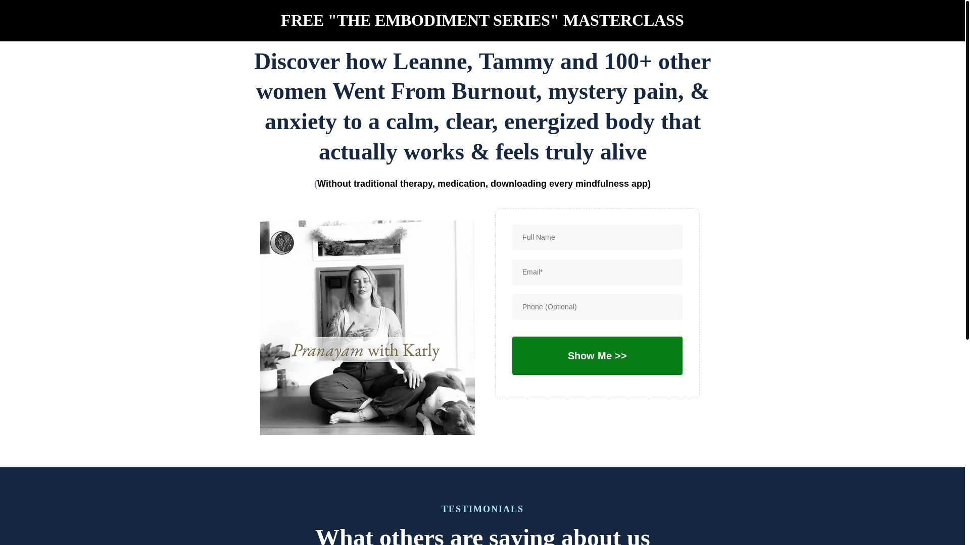website screenshot of https://karlylovesrest.ca/