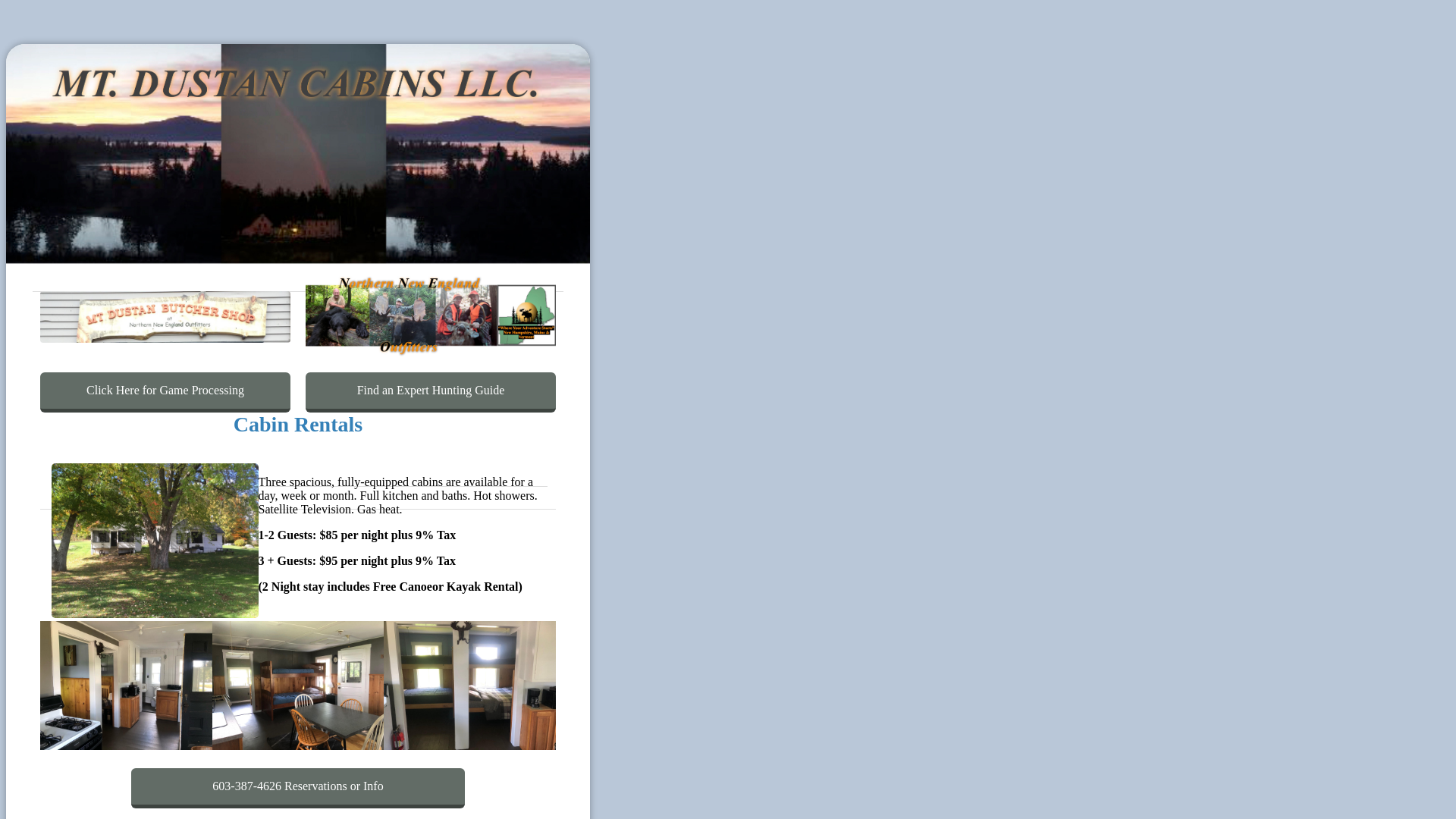 website screenshot of https://mt-dustan-cabins-llc.pages.dev/